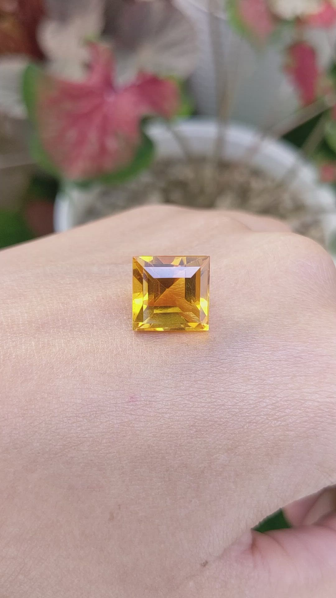 8.94 Ct. Orange Citrine from Brazil Size Video