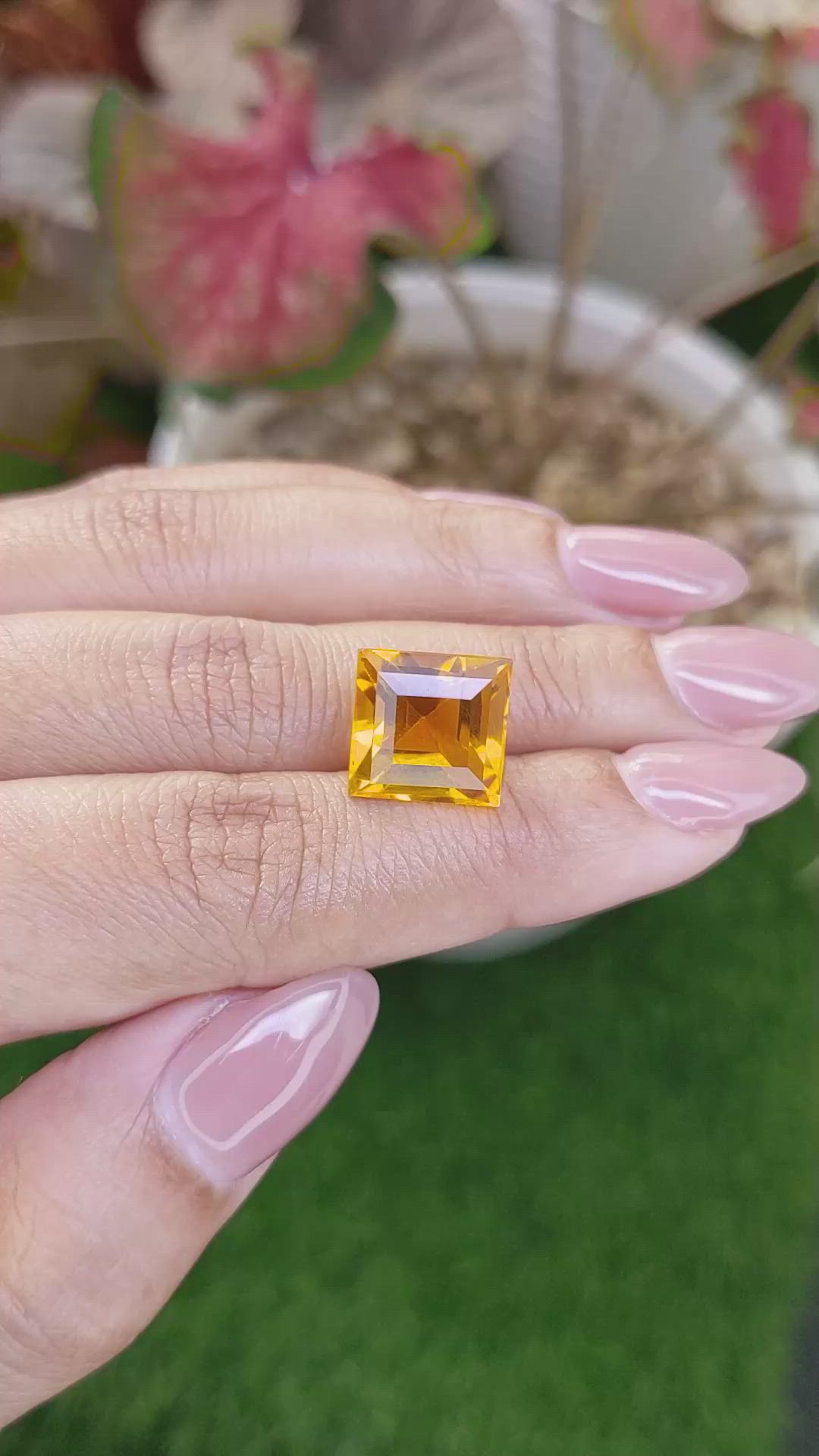 8.94 Ct. Orange Citrine from Brazil Size Video