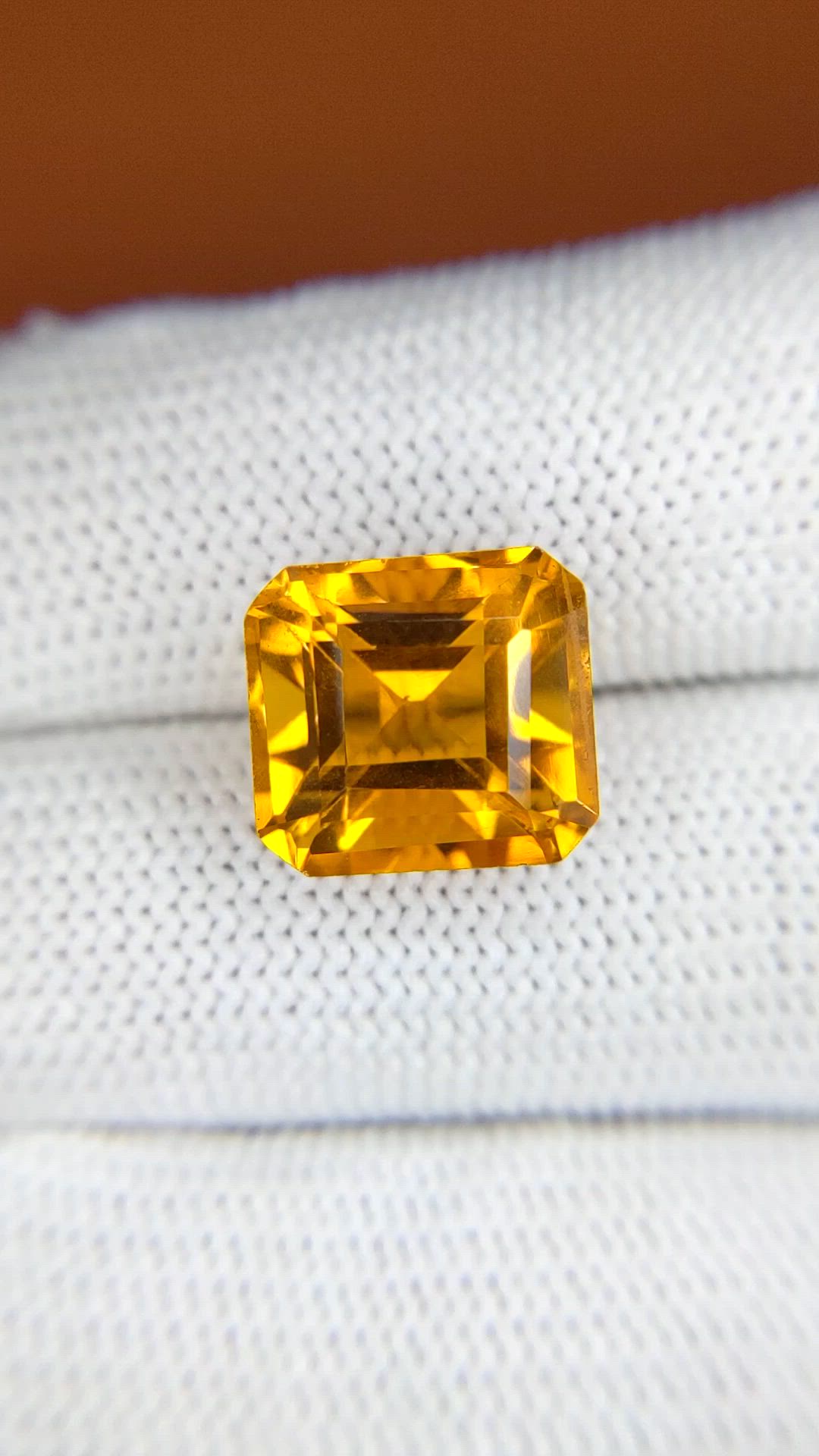 8.33 Ct. Yellowish Orange Citrine from Brazil Size Video