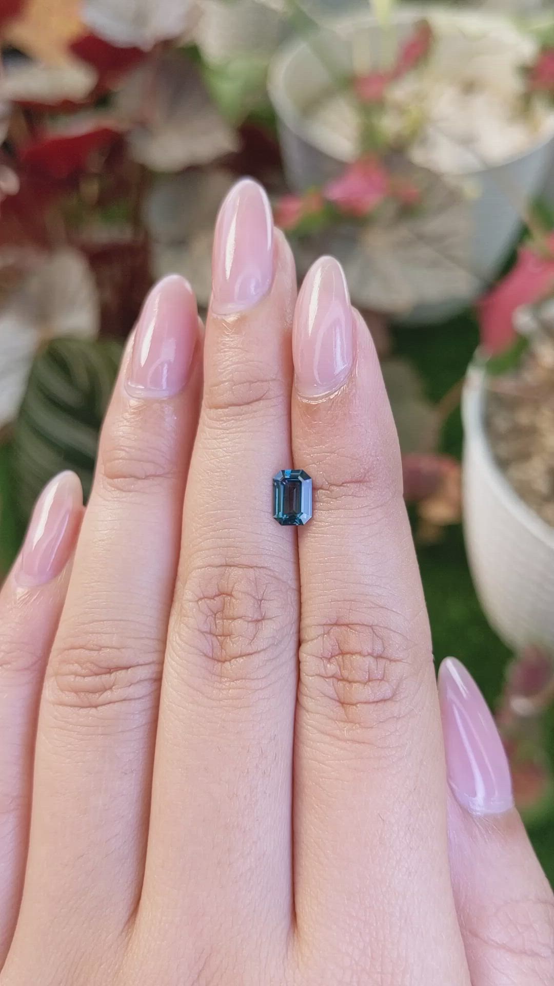 0.84 Ct. Blue Spinel from Ceylon (Sri Lanka) Size Video