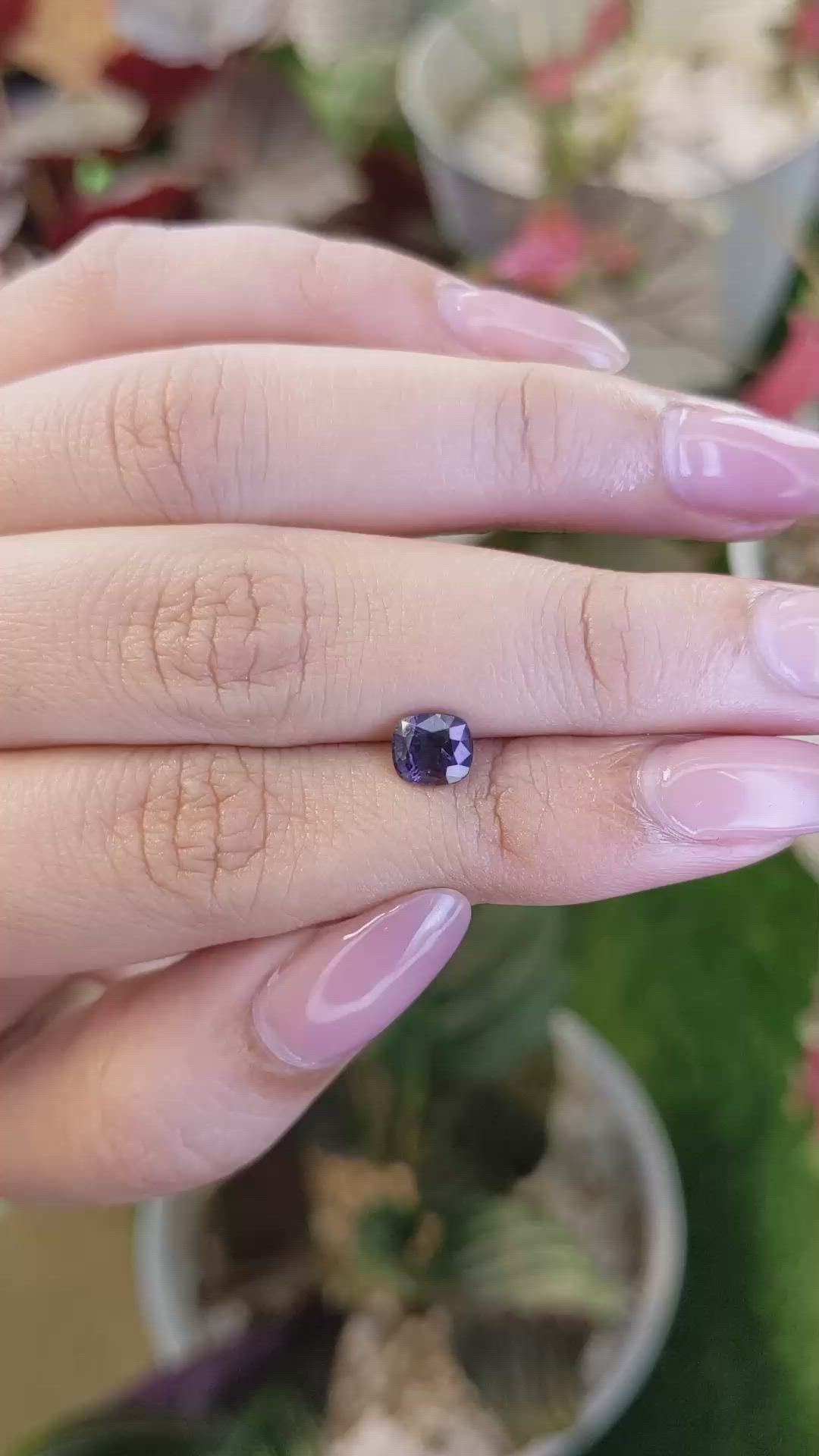 1.21 Ct. Purple Spinel from Ceylon (Sri Lanka) Size Video