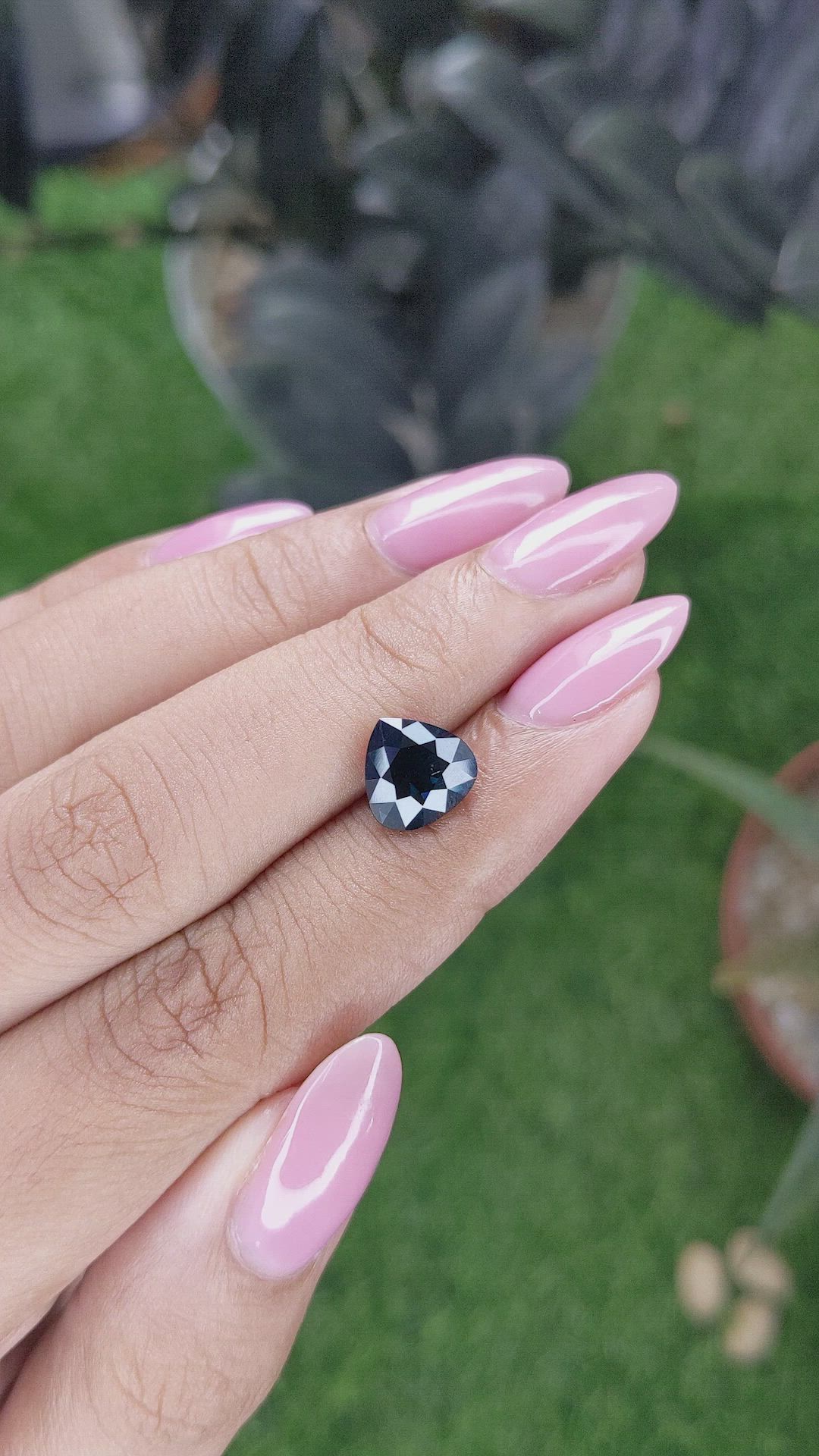 2.59 Ct. Blue Spinel from Ceylon (Sri Lanka) Size Video