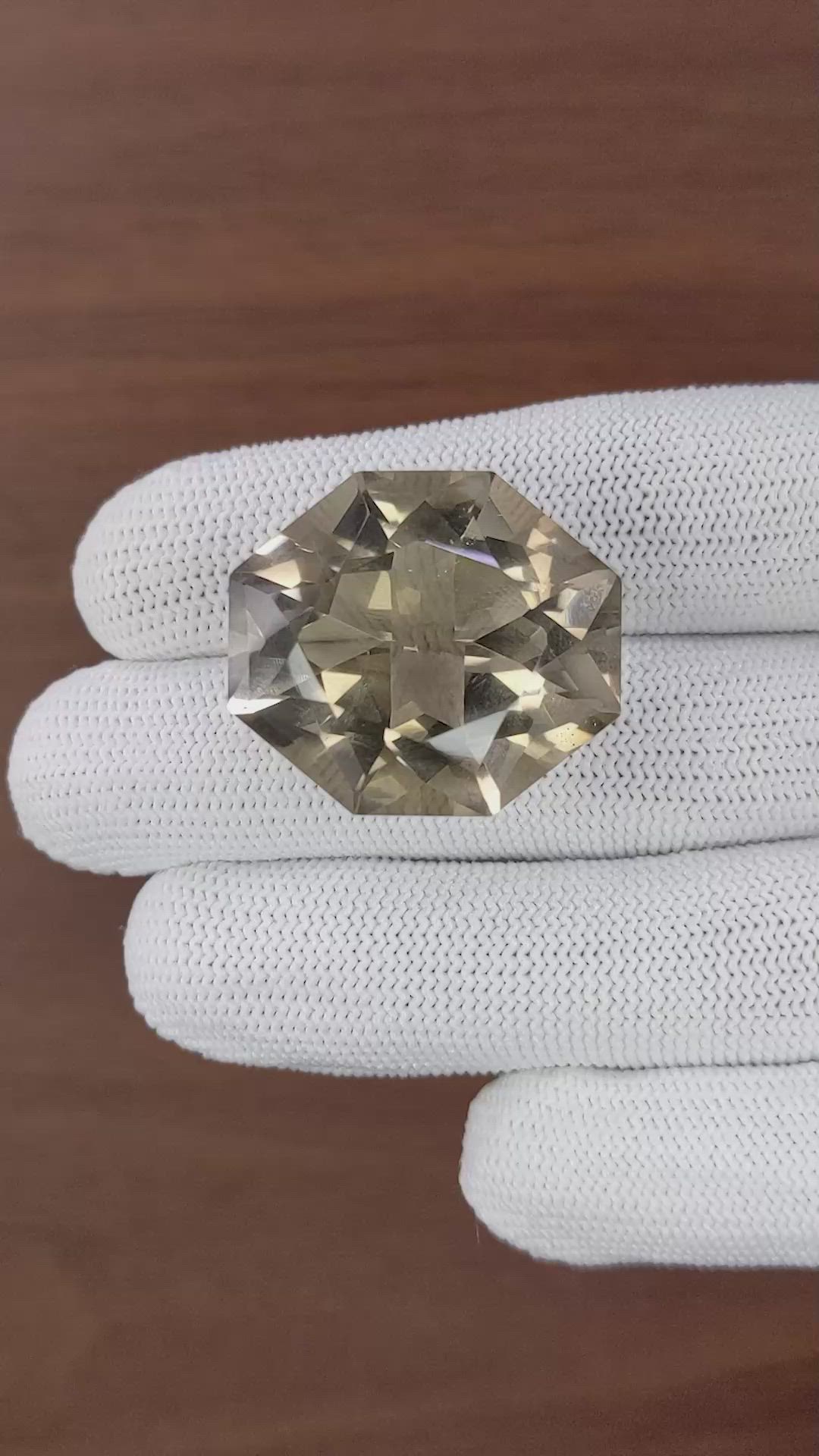 56.13 Ct. Brown Smokey Quartz from Ceylon (Sri Lanka) Size Video