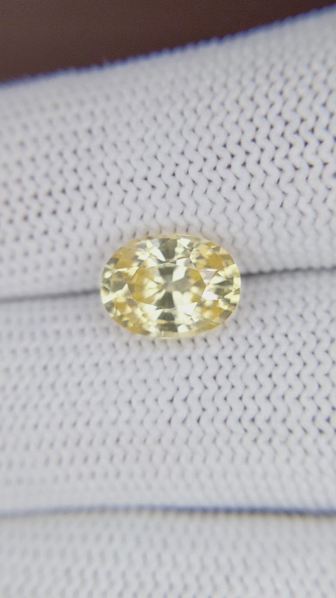 3.83 Ct. Yellow Zircon from Ceylon (Sri Lanka) Size Video
