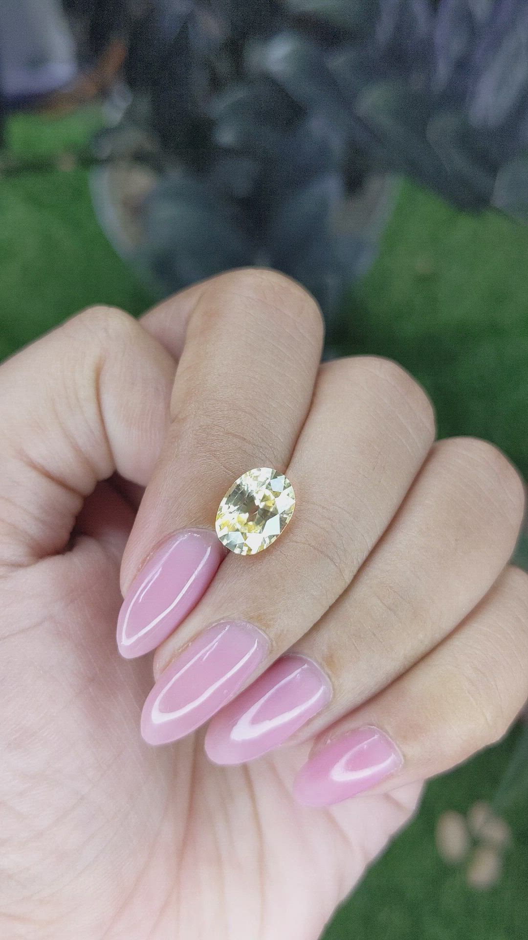 3.83 Ct. Yellow Zircon from Ceylon (Sri Lanka) Size Video