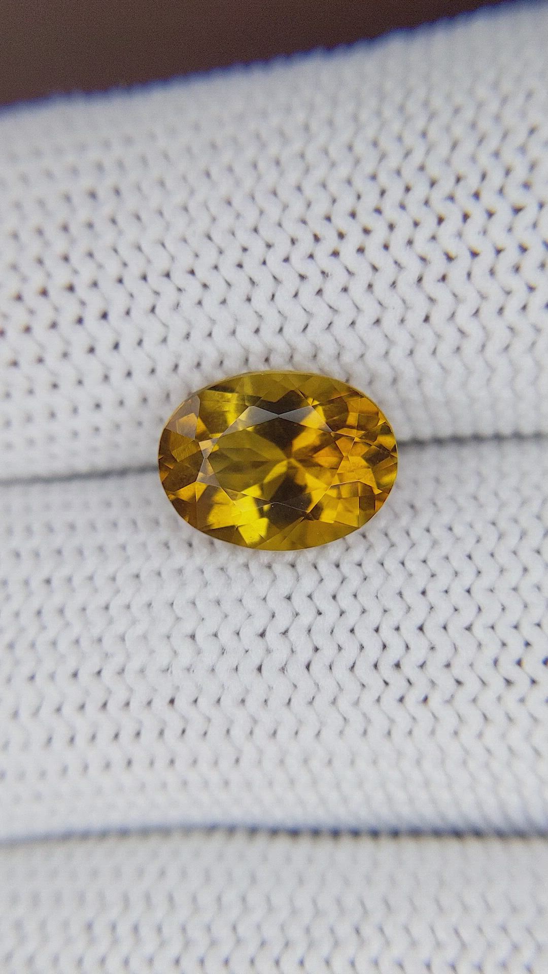 2.69 Ct. Brownish Orange Tourmaline from Ceylon (Sri Lanka) Size Video
