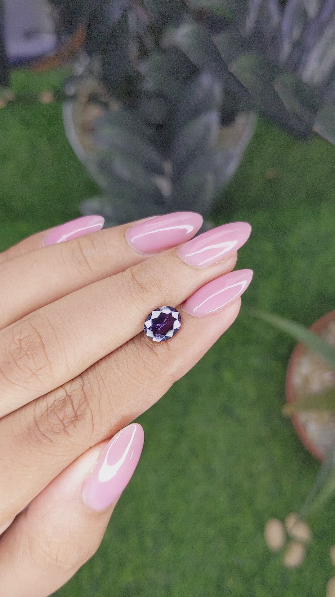 1.51 Ct. Purple Spinel from Ceylon (Sri Lanka) Size Video