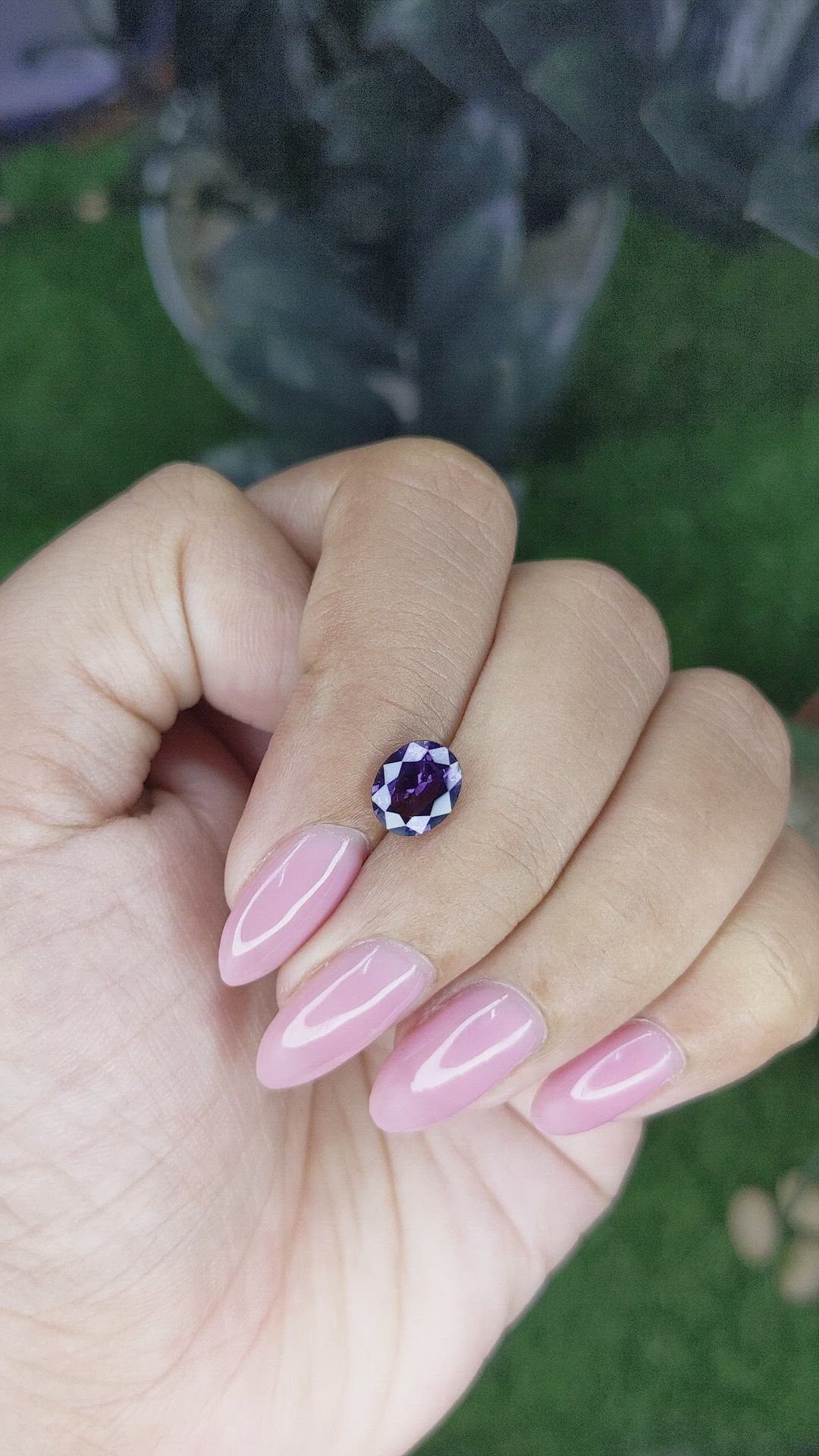1.51 Ct. Purple Spinel from Ceylon (Sri Lanka) Size Video