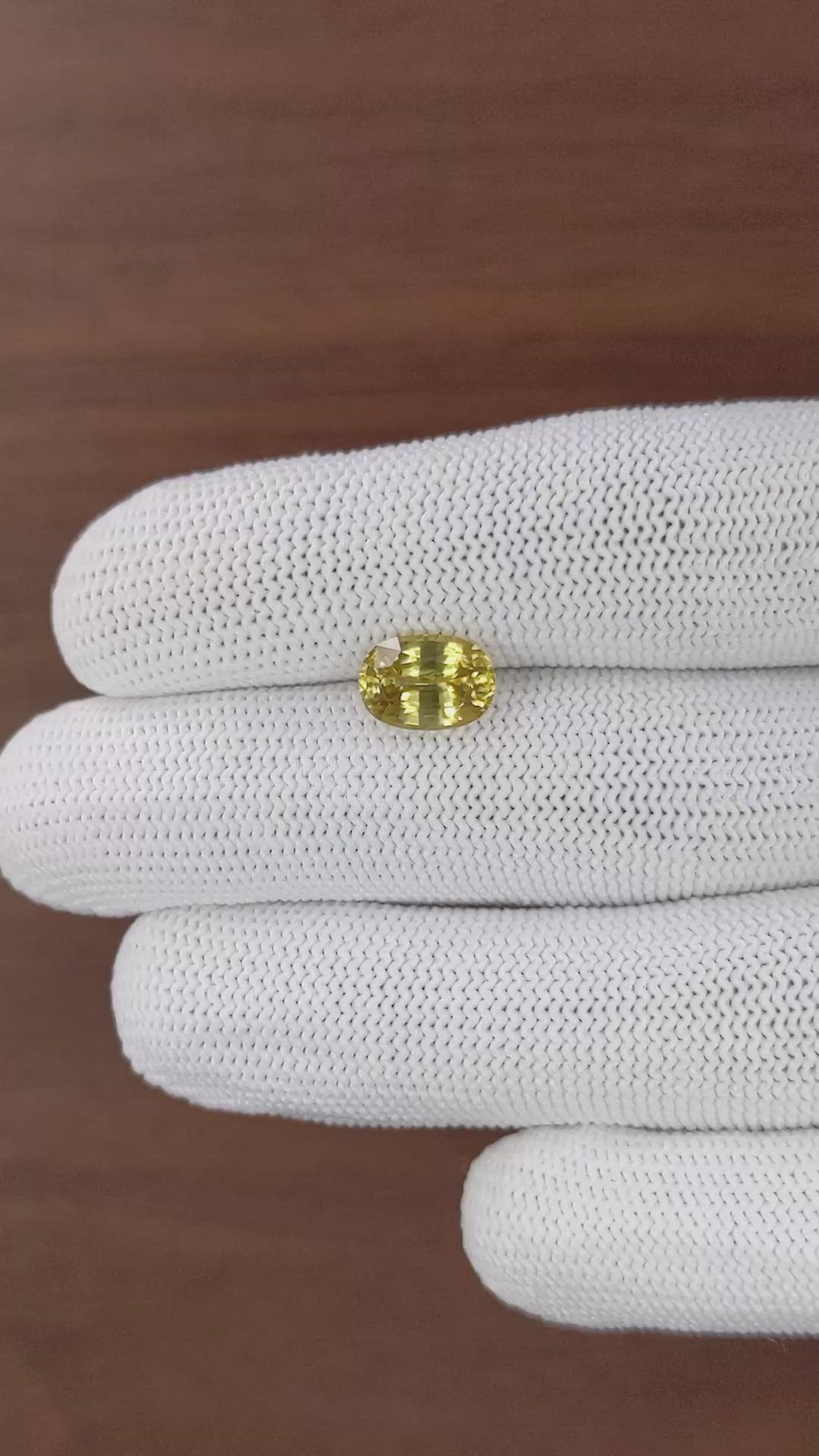 3.47 Ct. Yellowish Brown Zircon from Ceylon (Sri Lanka) Size Video