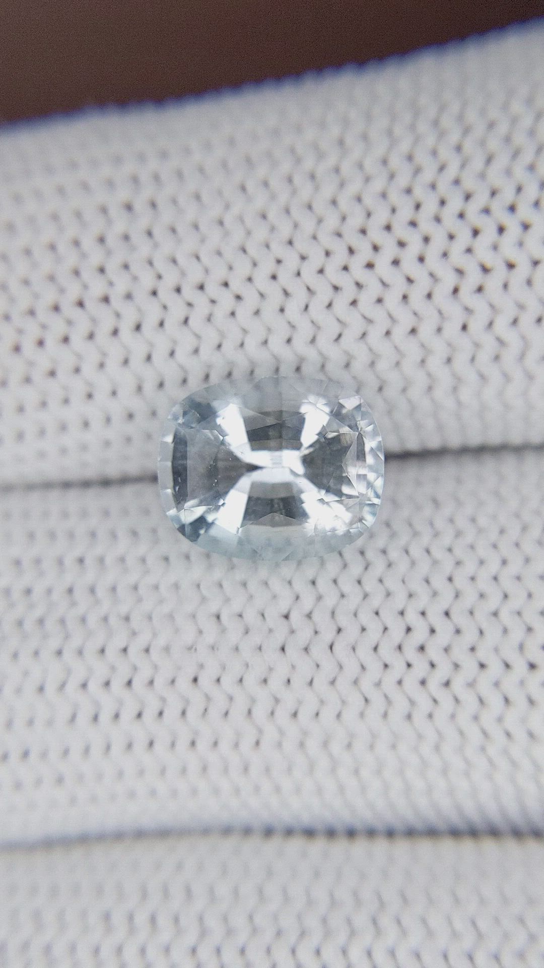 3.33 Ct. Greenish Blue Beryl from Ceylon (Sri Lanka) Size Video