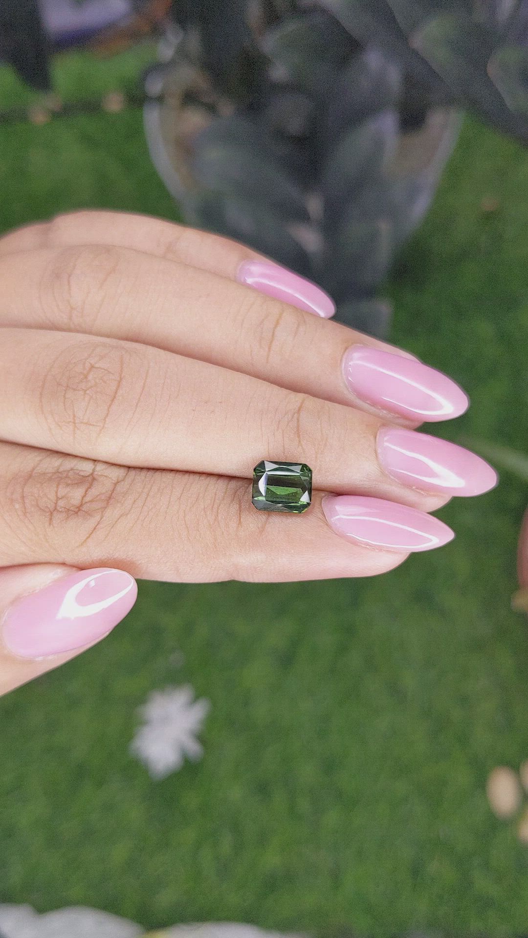 1.89 Ct. Green Tourmaline from Ceylon (Sri Lanka) Size Video