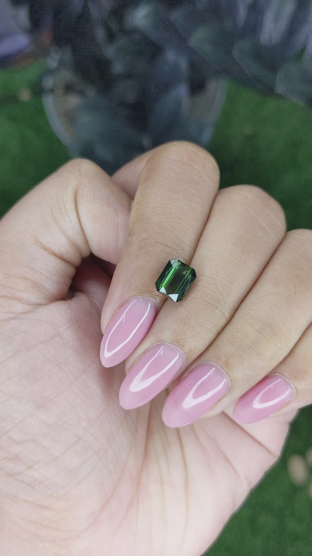 1.89 Ct. Green Tourmaline from Ceylon (Sri Lanka) Size Video