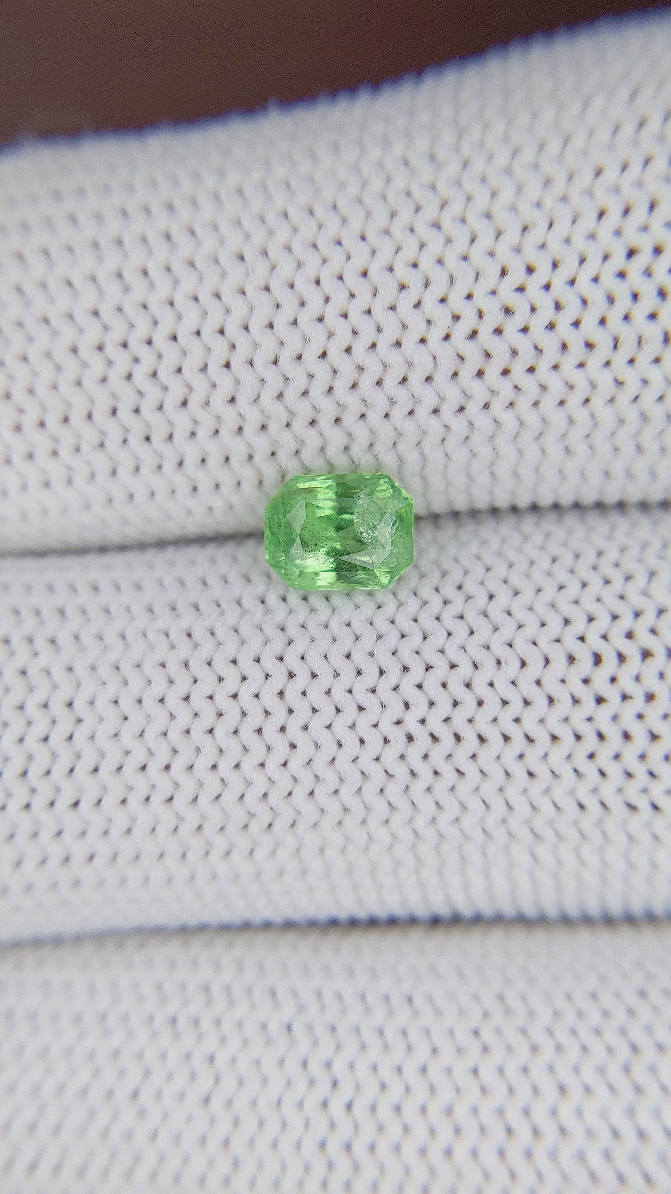 0.96 Ct. Tsavorite Garnet from Tanzania Size Video