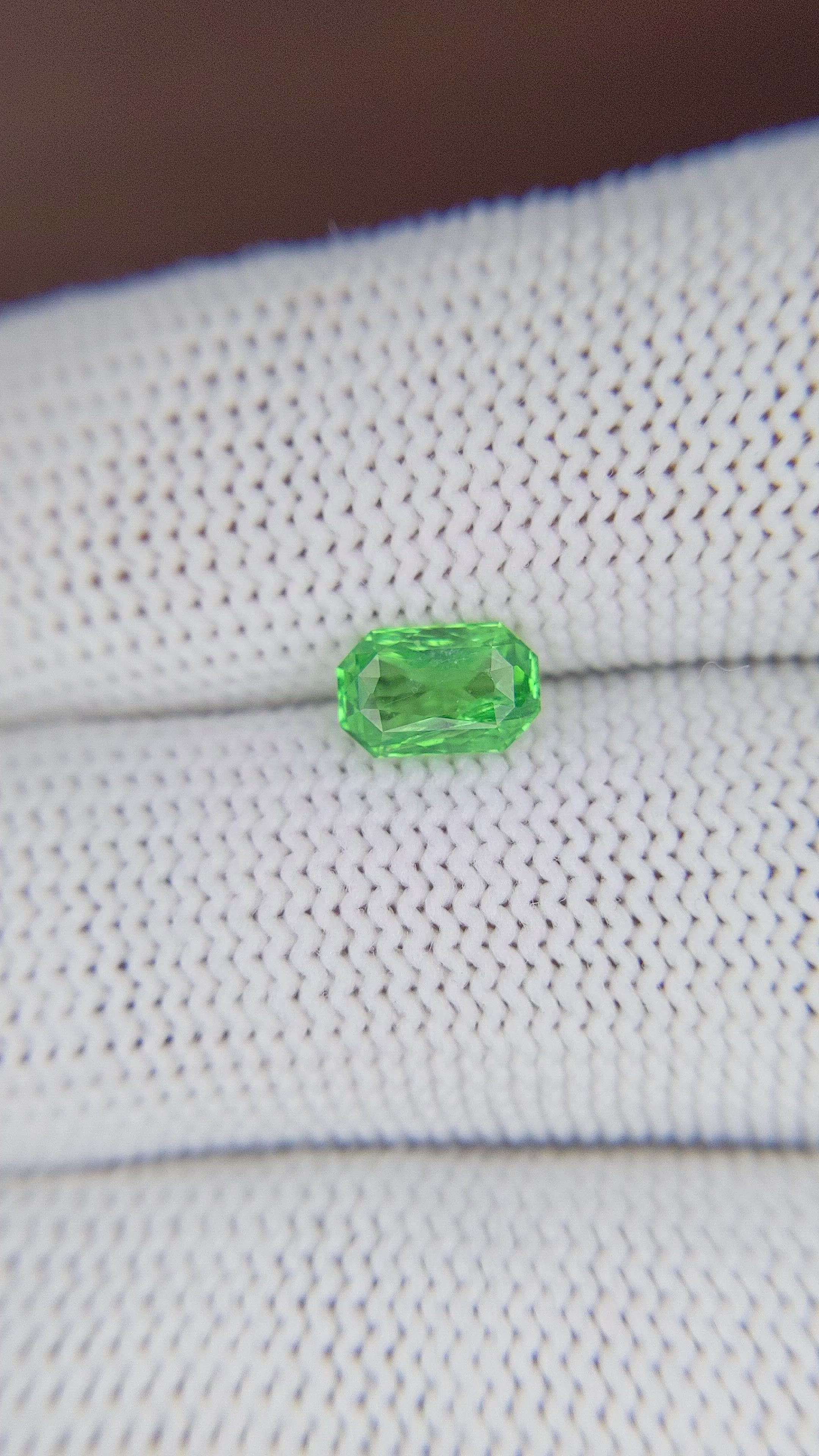 1.05 Ct. Tsavorite Garnet from Tanzania Size Video