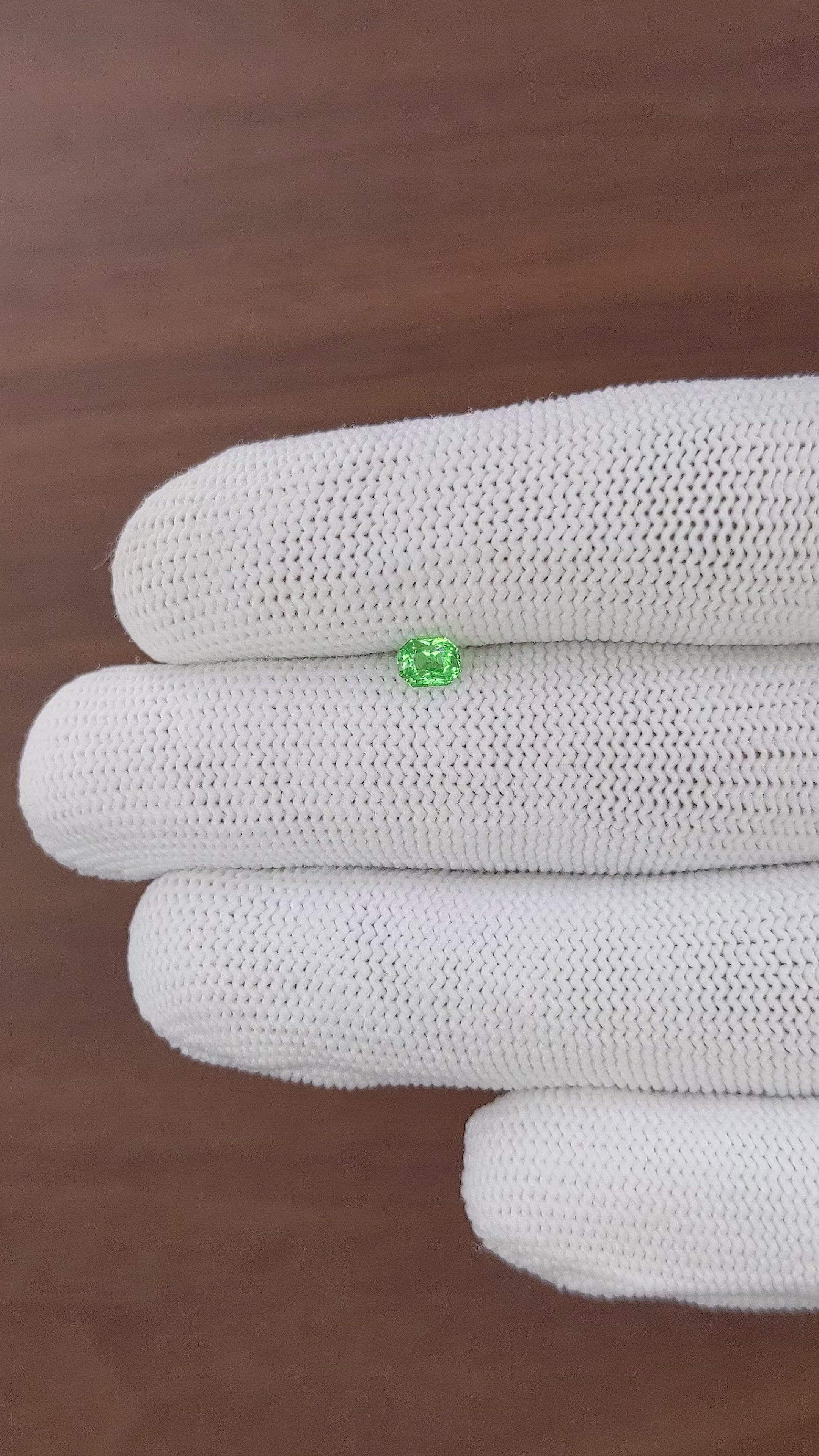 0.40 Ct. Tsavorite Garnet from Tanzania Size Video