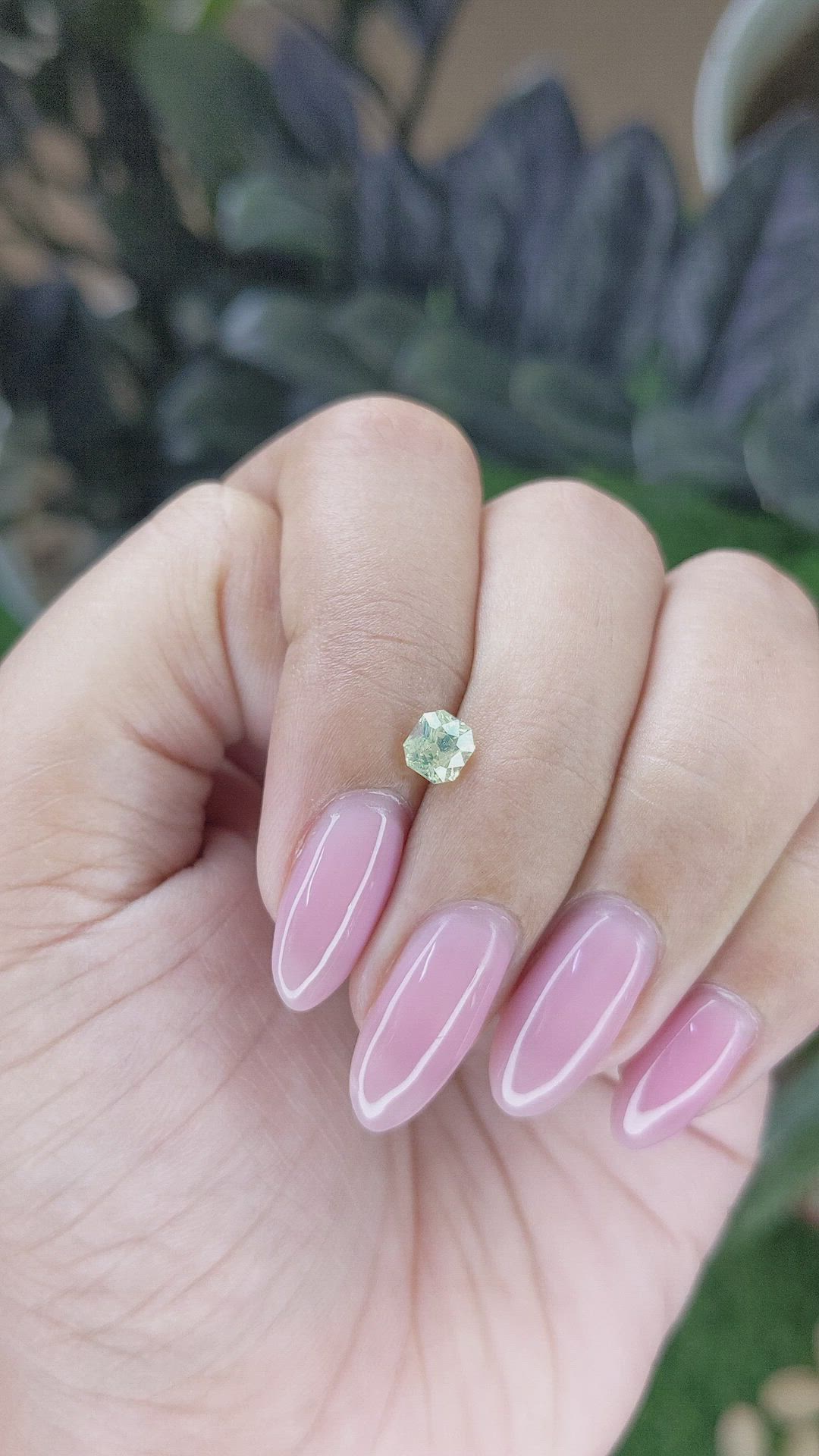 0.63 Ct. Green Chrysoberyl from Tanzania Size Video