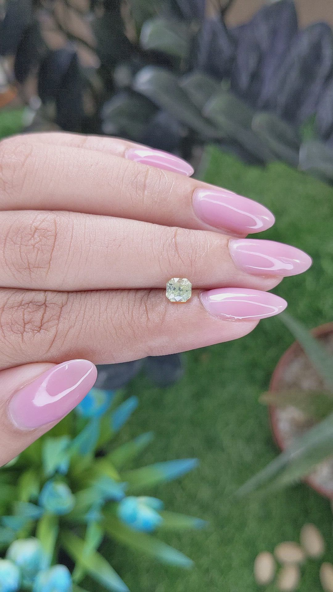 0.63 Ct. Green Chrysoberyl from Tanzania Size Video