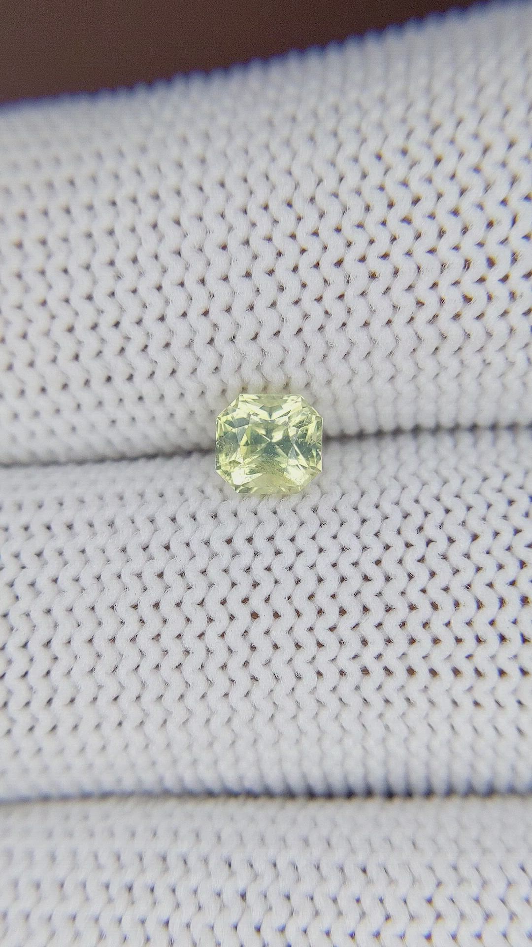 0.63 Ct. Green Chrysoberyl from Tanzania Size Video