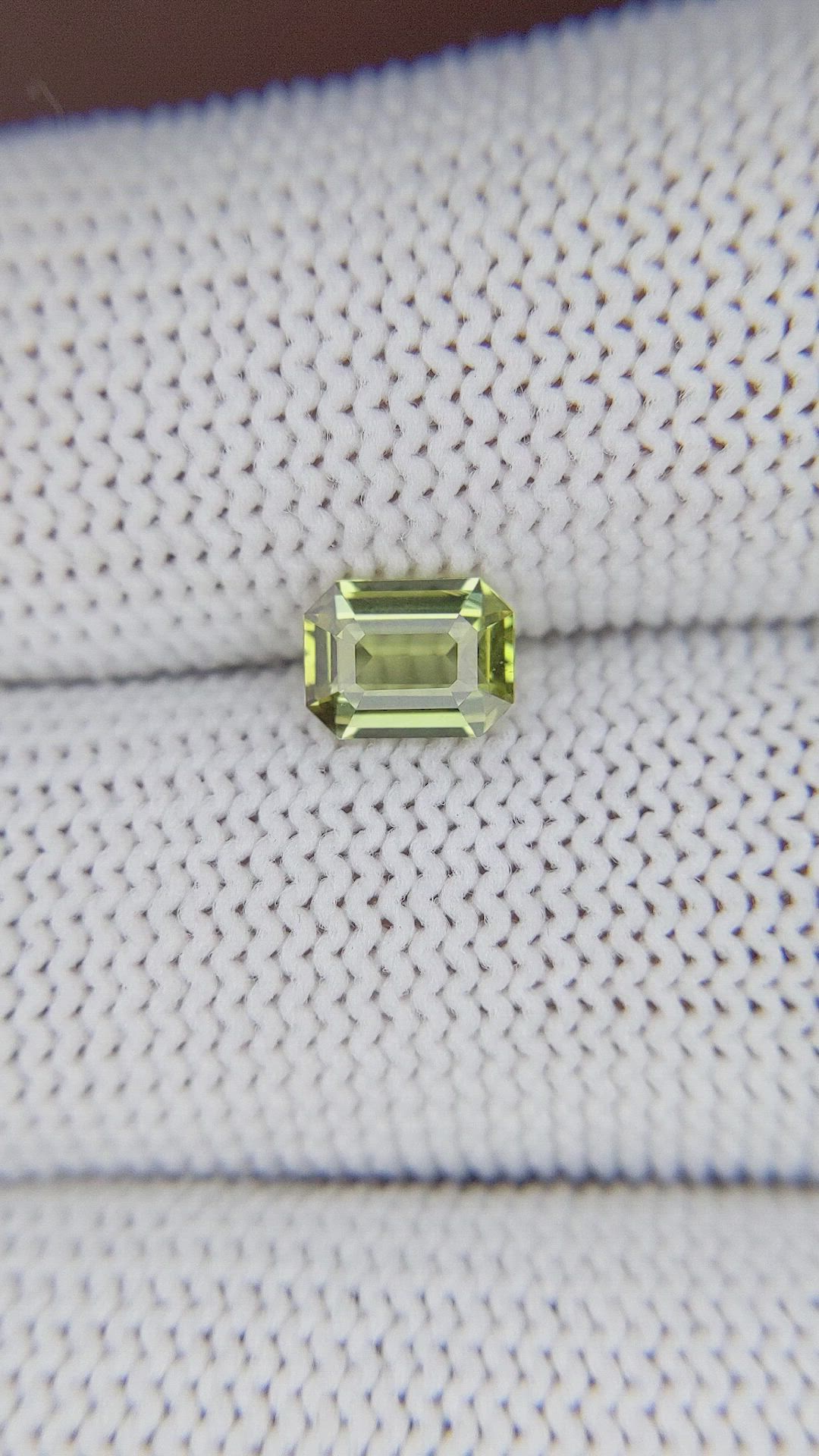 0.86 Ct. Green Chrysoberyl from Tanzania Size Video