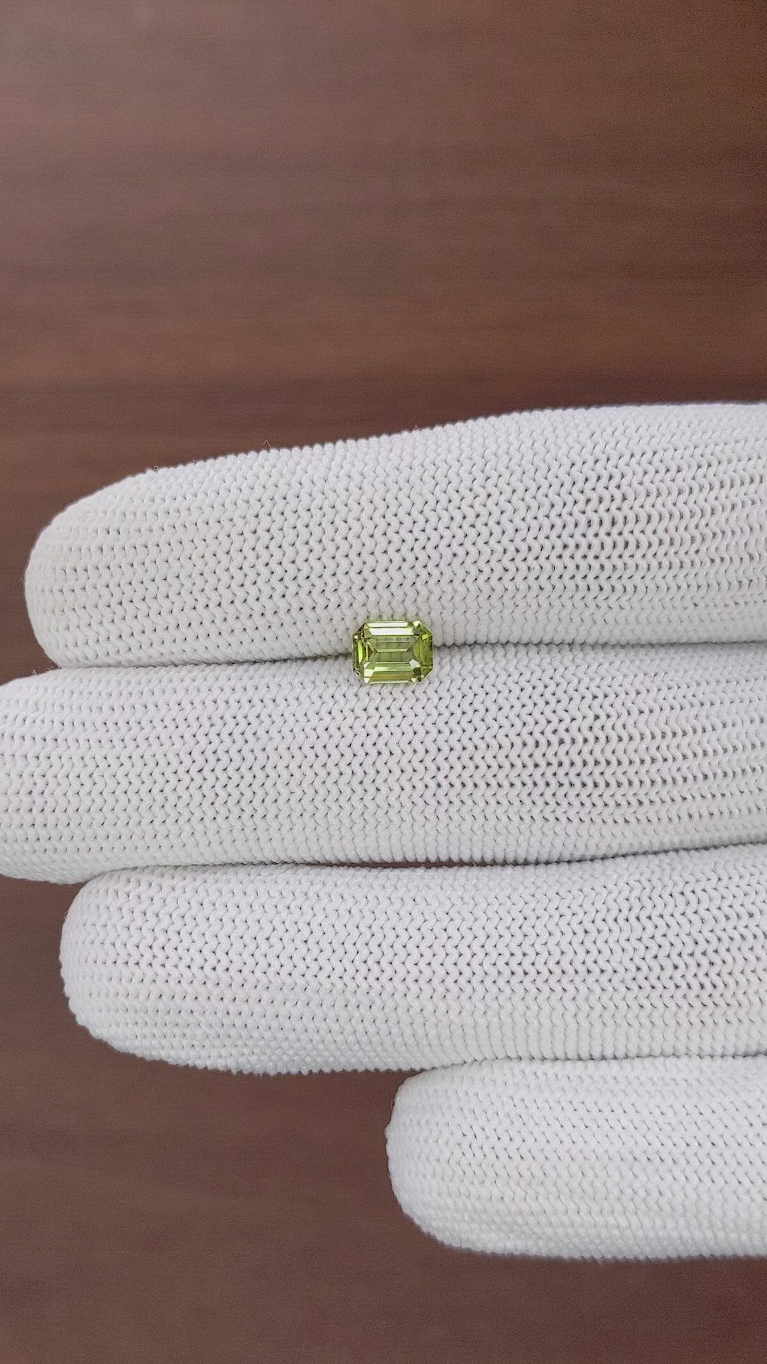 0.86 Ct. Green Chrysoberyl from Tanzania Size Video