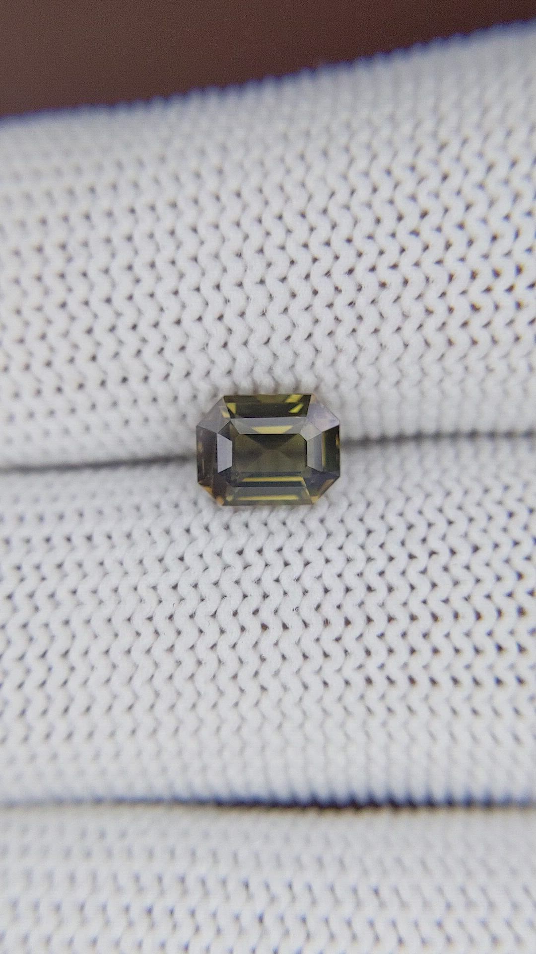 1.22 Ct. Brownish Green Chrysoberyl from Tanzania Size Video