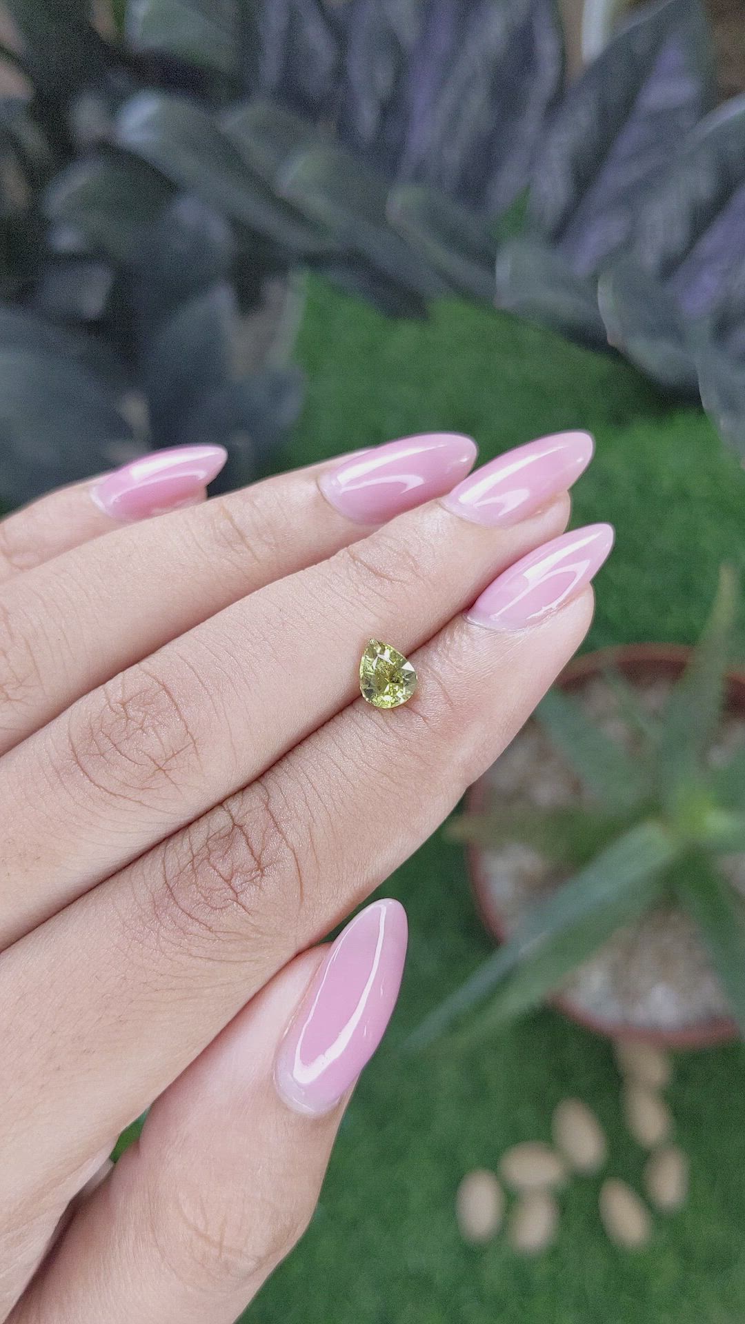 0.90 Ct. Brownish Green Chrysoberyl from Tanzania Size Video