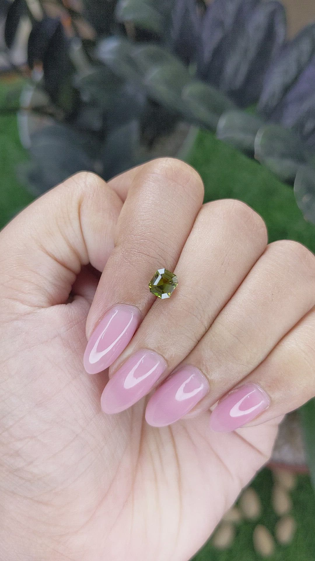 1.18 Ct. Yellowish Green Chrysoberyl from Tanzania Size Video