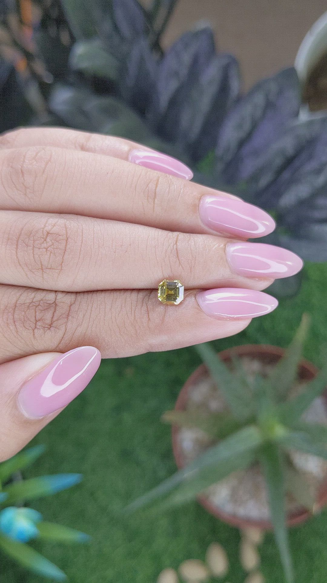 0.77 Ct. Yellow Chrysoberyl from Tanzania Size Video