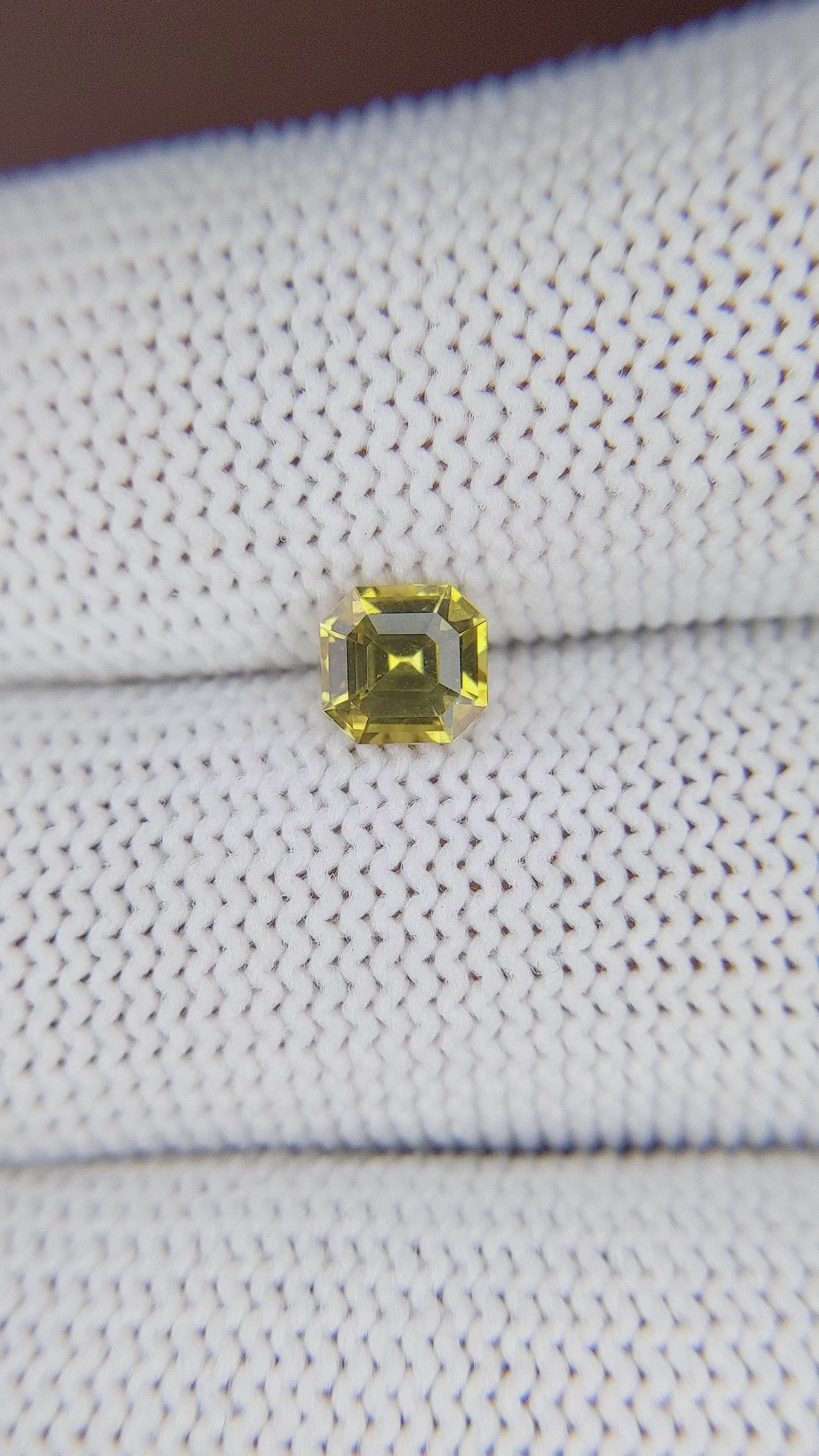 0.77 Ct. Yellow Chrysoberyl from Tanzania Size Video
