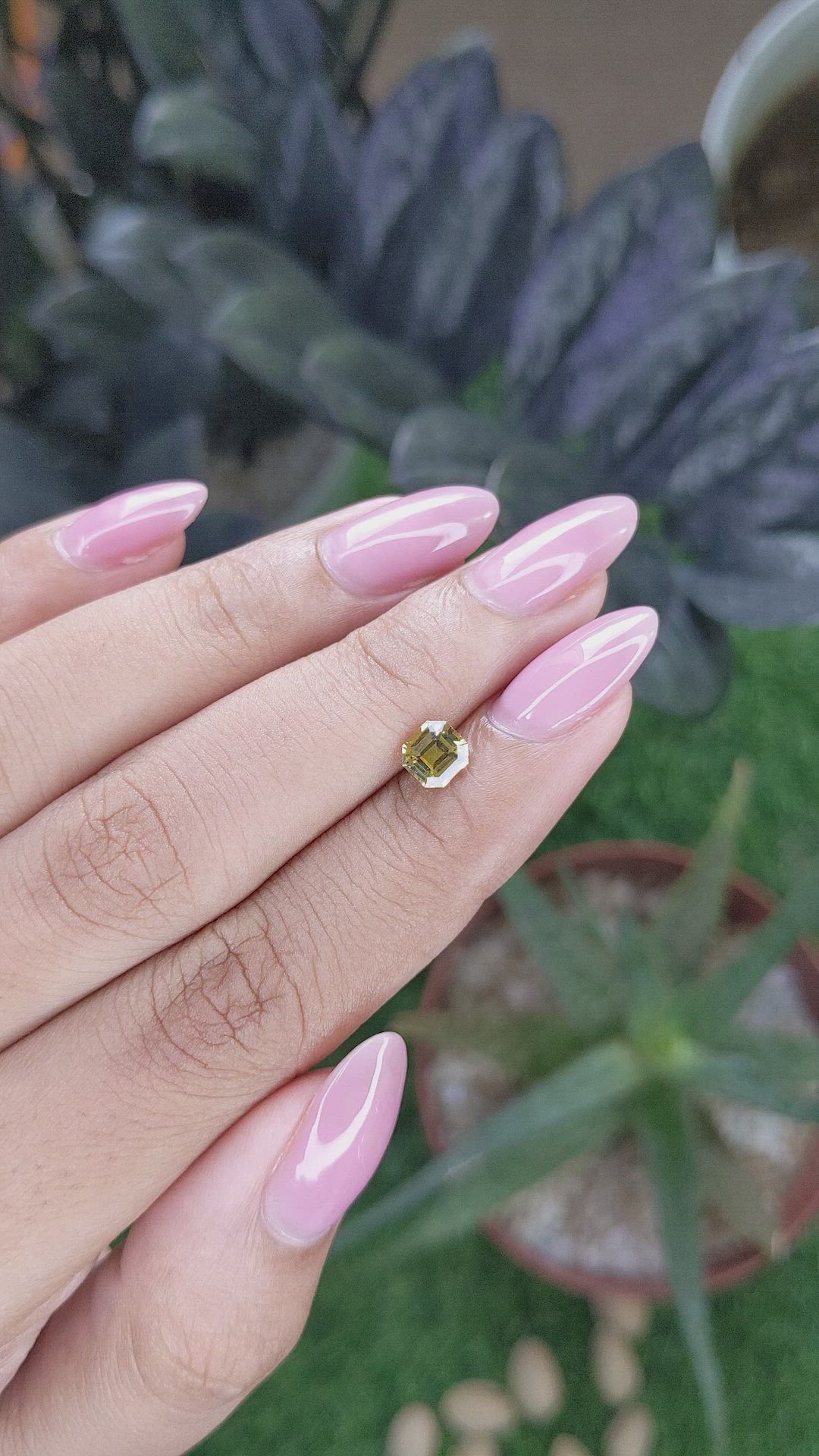 0.77 Ct. Yellow Chrysoberyl from Tanzania Size Video