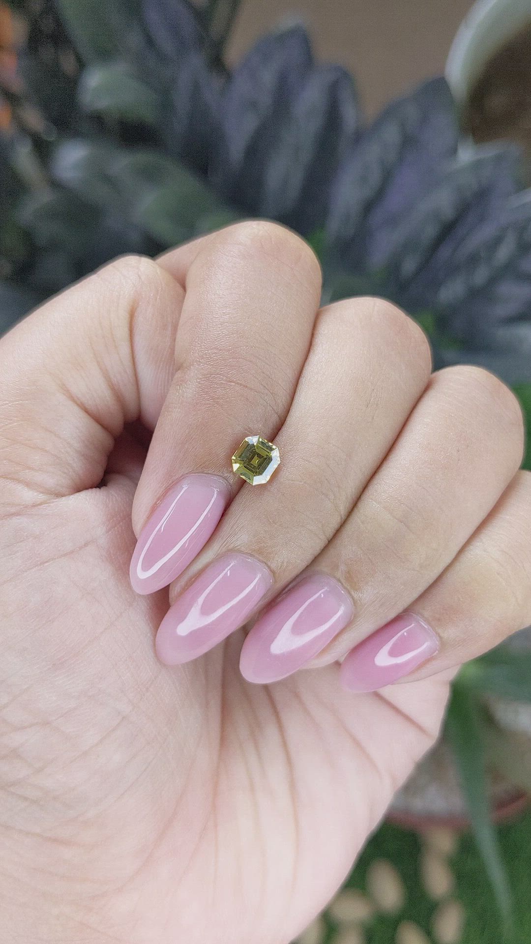 0.77 Ct. Yellow Chrysoberyl from Tanzania Size Video