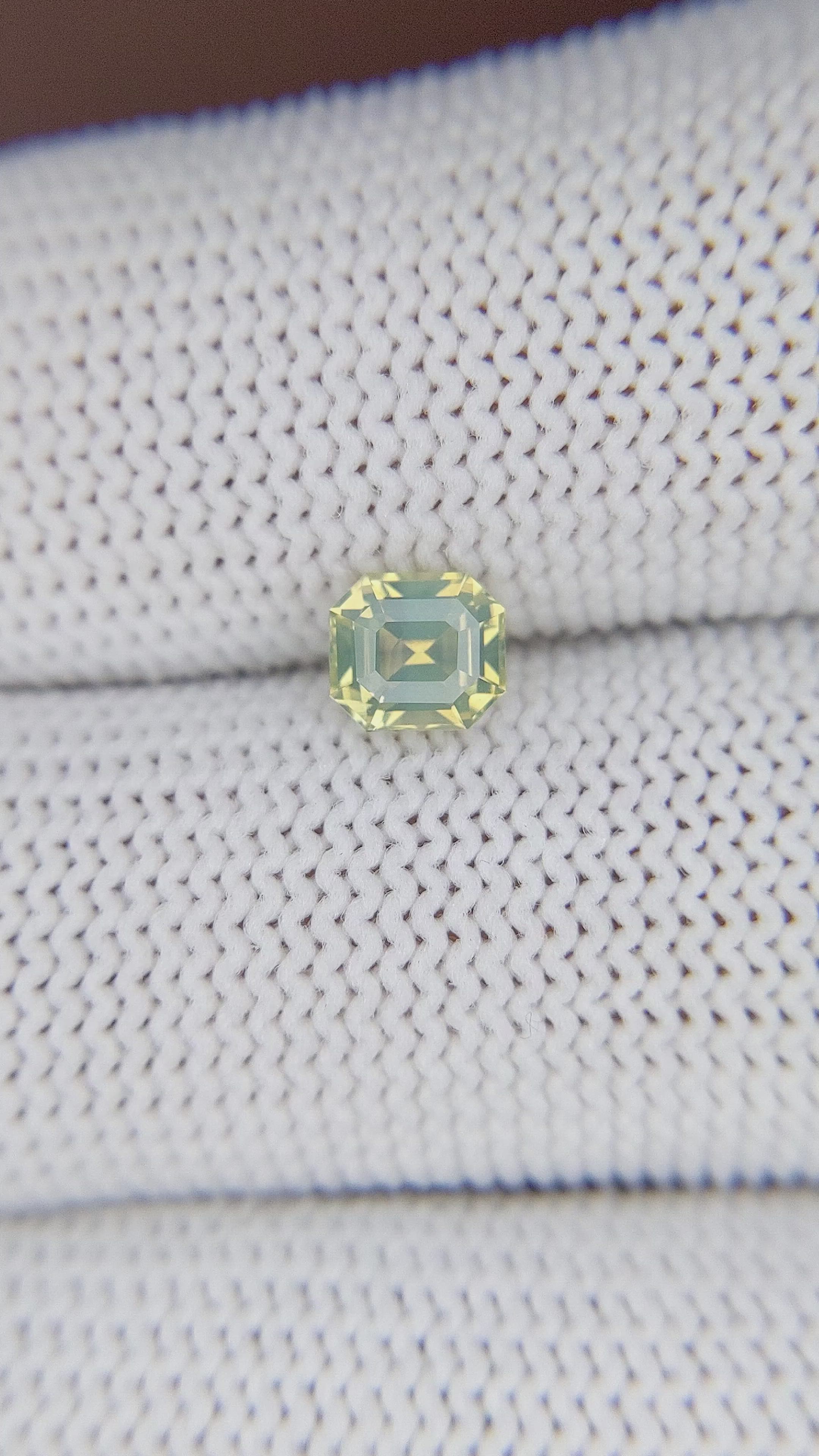 0.80 Ct. Greenish Yellow Chrysoberyl from Tanzania Size Video