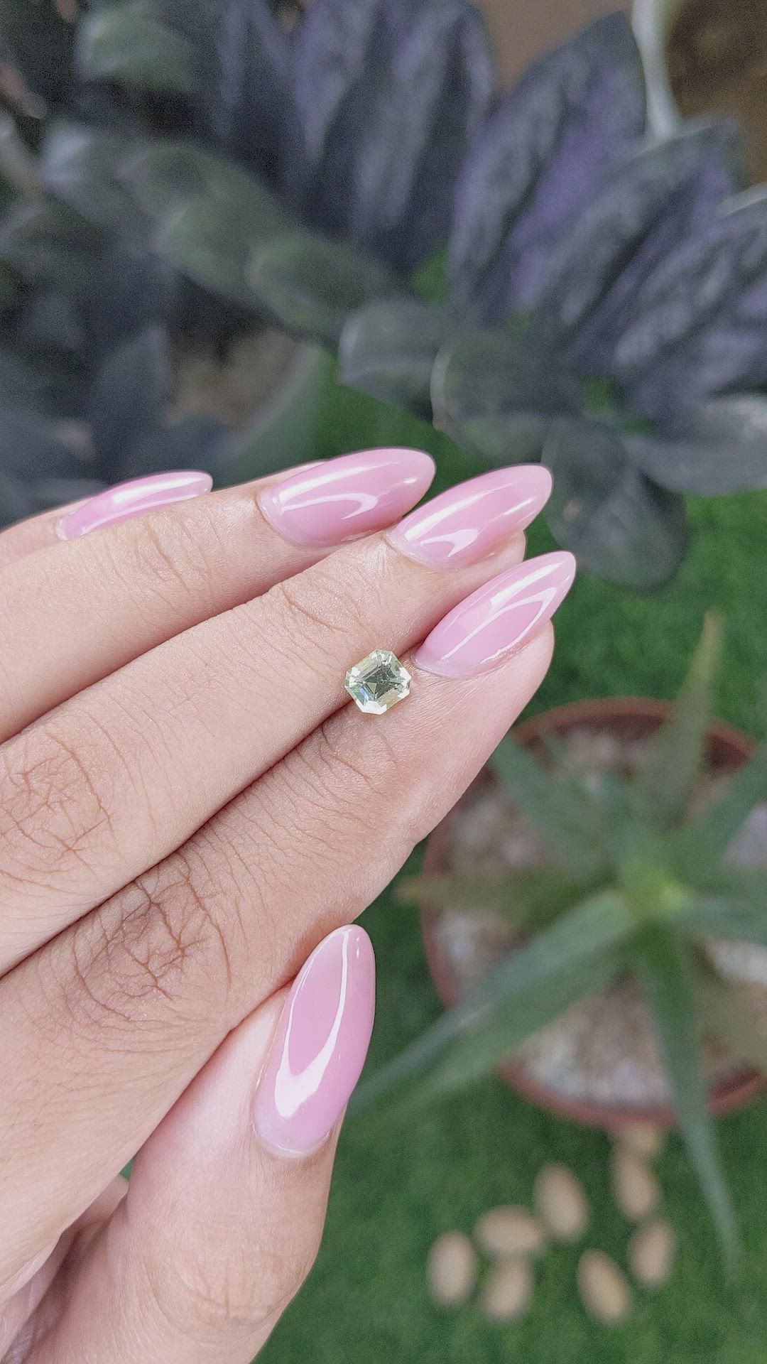 0.60 Ct. Green Chrysoberyl from Tanzania Size Video
