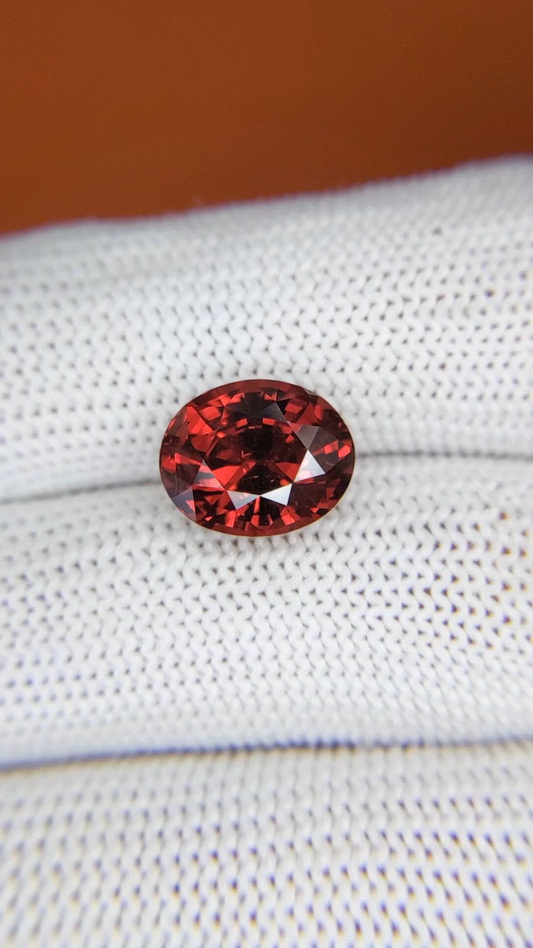 5.98 Ct. Red Garnet from Ceylon (Sri Lanka) Size Video
