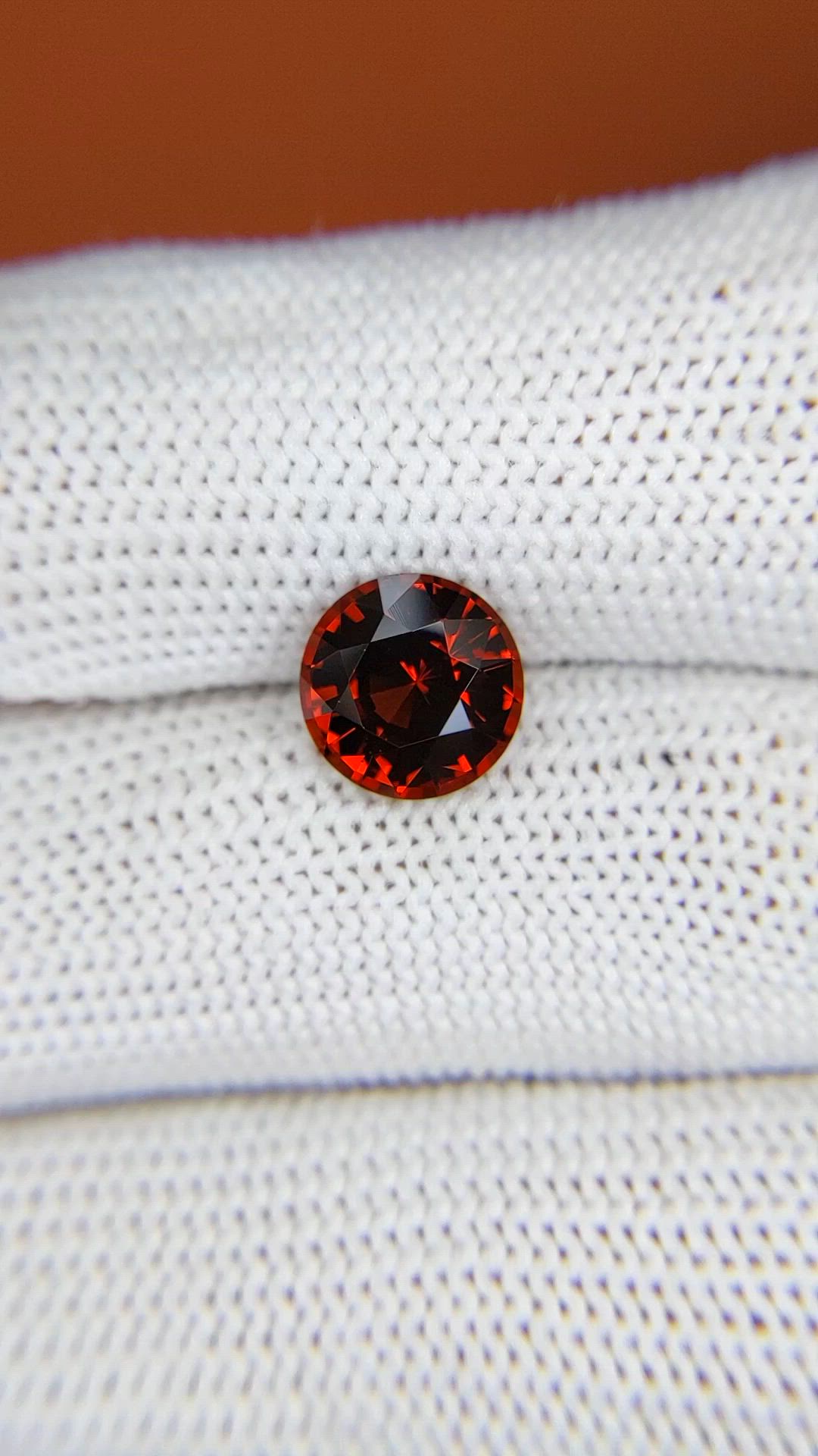 2.69 Ct. Red Garnet from Ceylon (Sri Lanka) Size Video