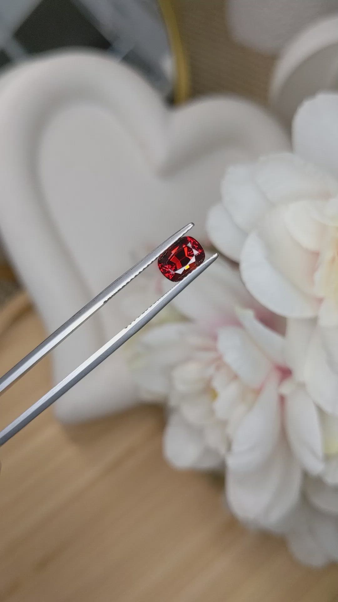 1.76 Ct. Reddish Orange Hessonite Garnet from Madagascar Size Video