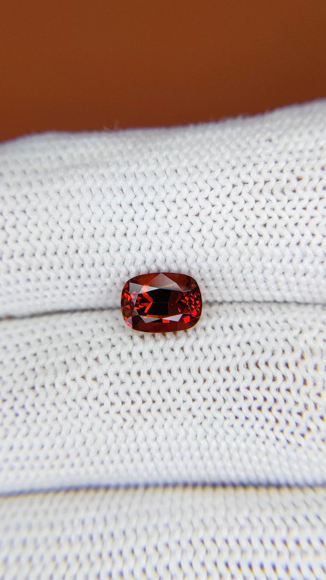 1.76 Ct. Reddish Orange Hessonite Garnet from Madagascar Size Video