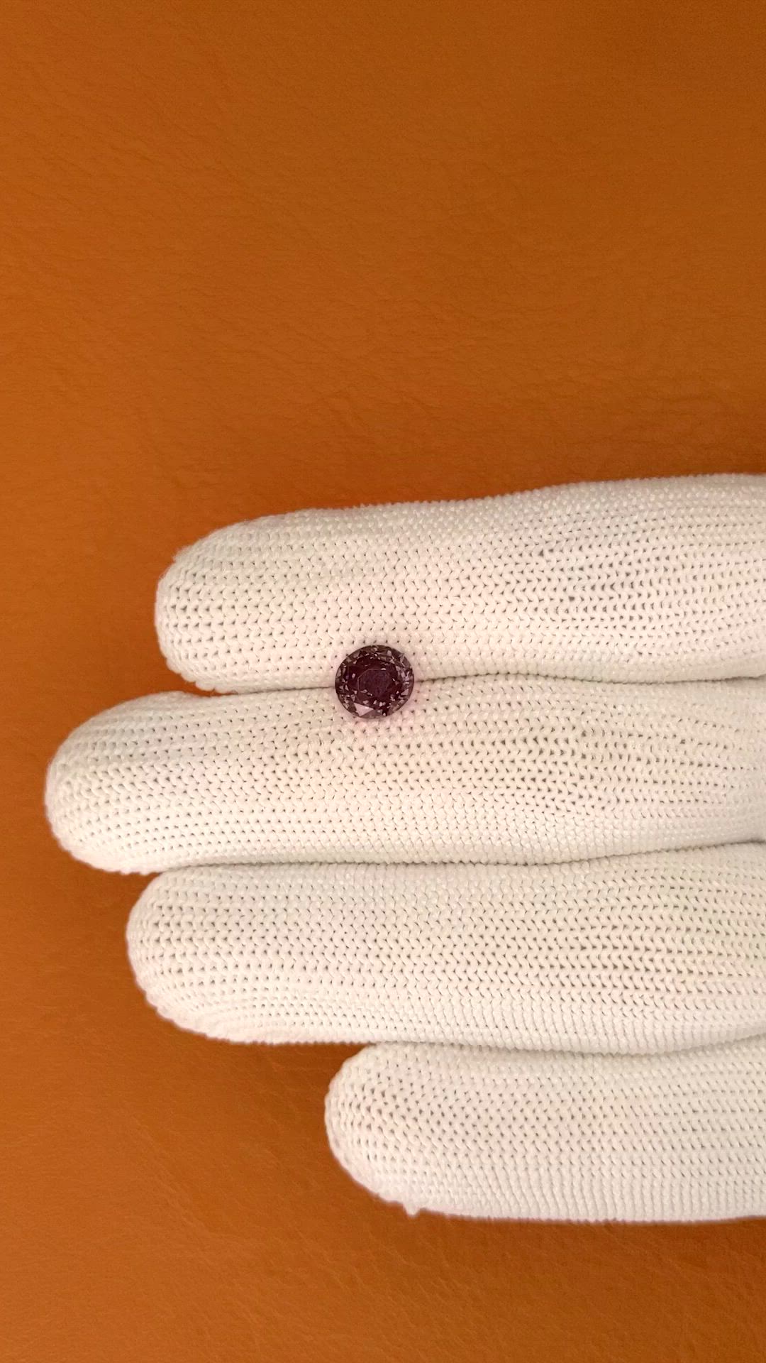 2.55 Ct. Color Change Garnet from Ceylon (Sri Lanka) Size Video