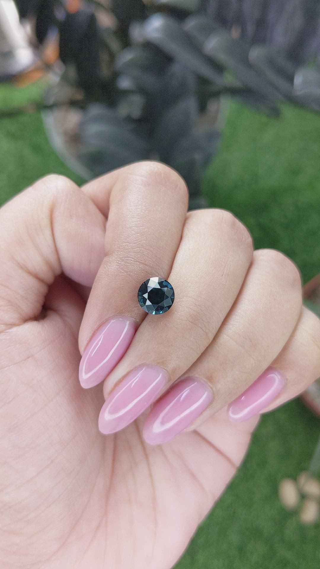 2.17 Ct. Greenish Blue Spinel from Tanzania Size Video