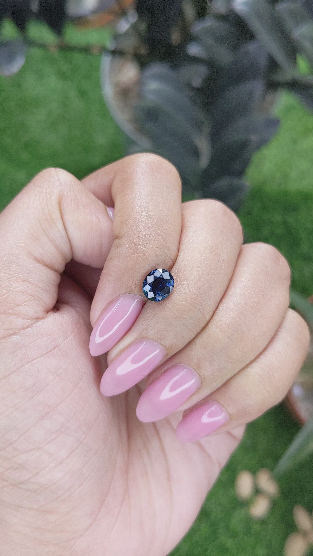 1.26 Ct. Greenish Blue Spinel from Tanzania Size Video