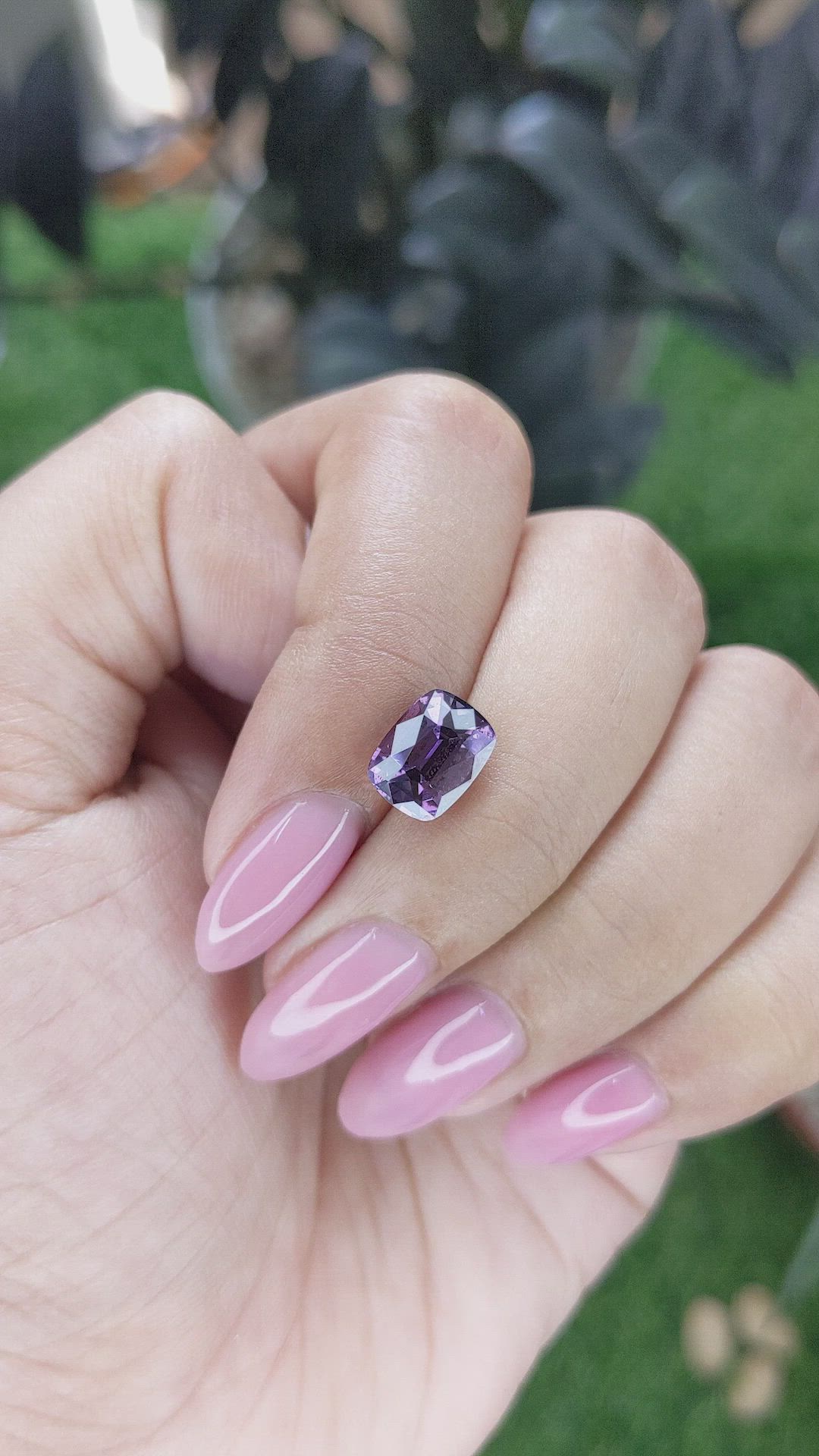 2.68 Ct. Pinkish Purple Spinel from Tanzania Size Video