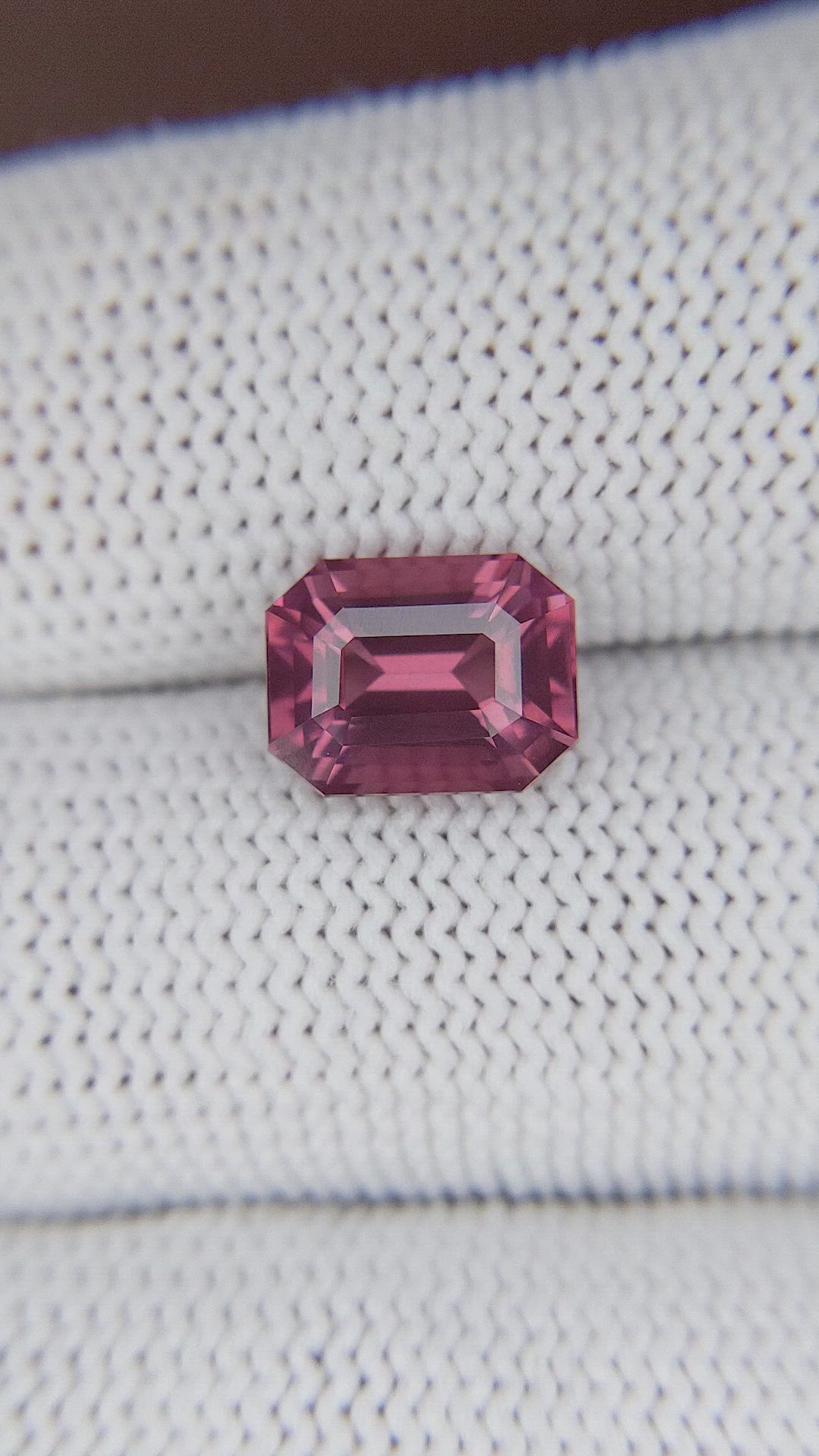 3.22 Ct. Purplish Red Spinel from Tanzania Size Video