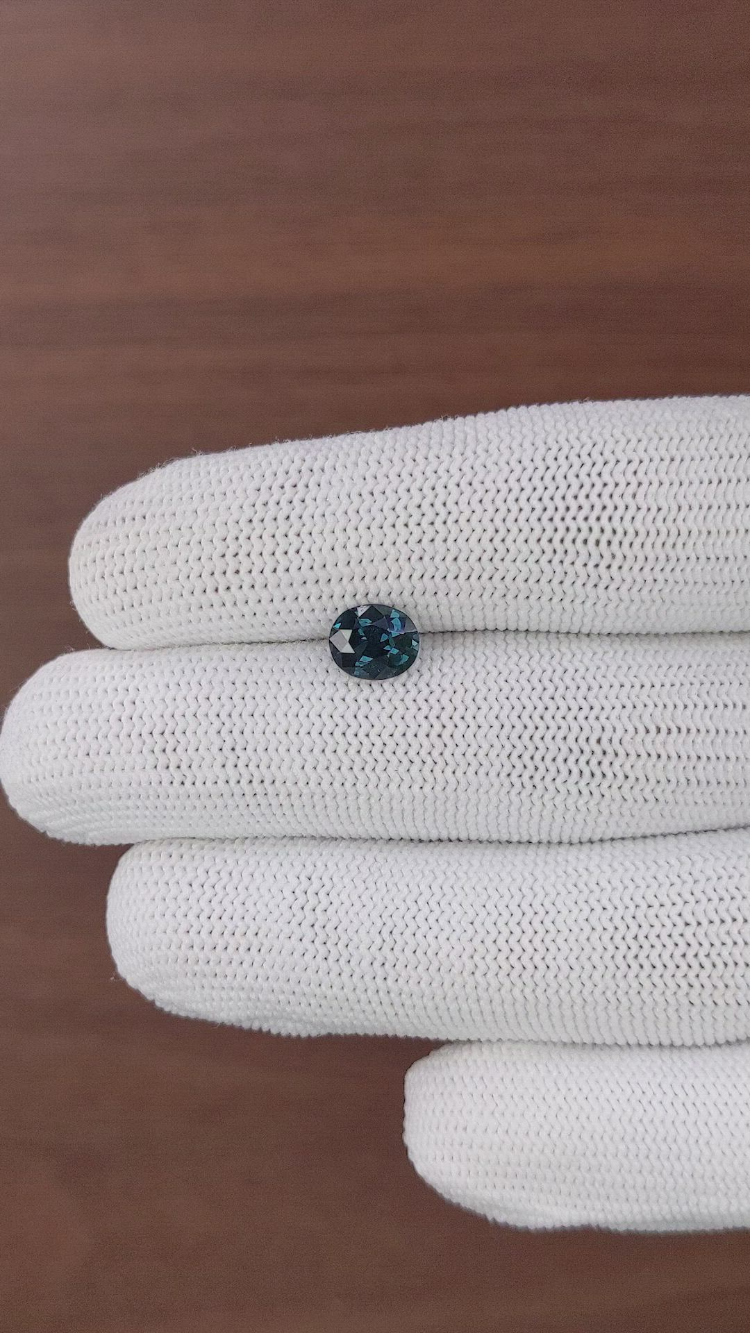 1.47 Ct. Greenish Blue Spinel from Tanzania Size Video