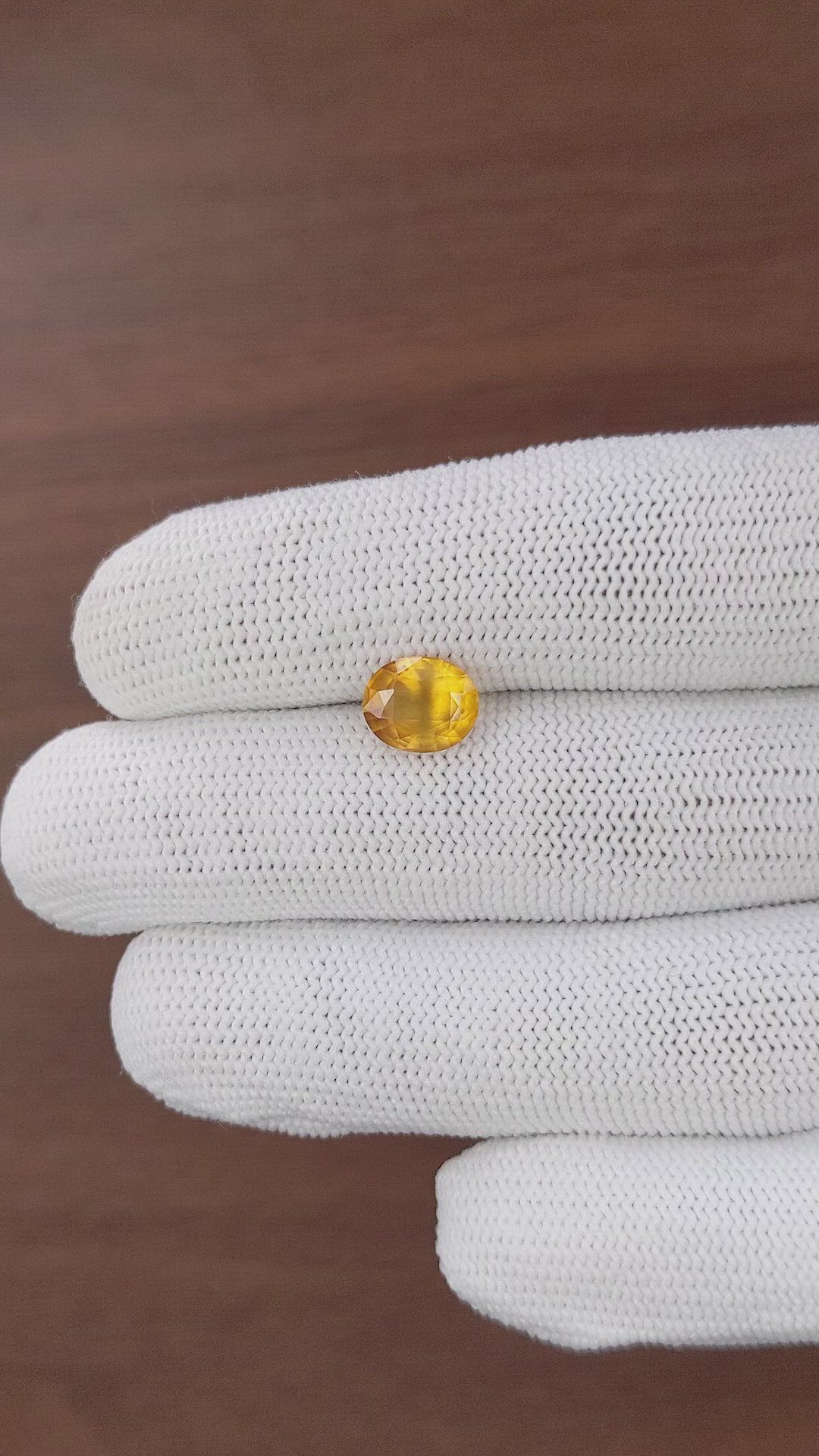 2.10 Ct. Yellowish Orange Spessartite Garnet from Tanzania Size Video