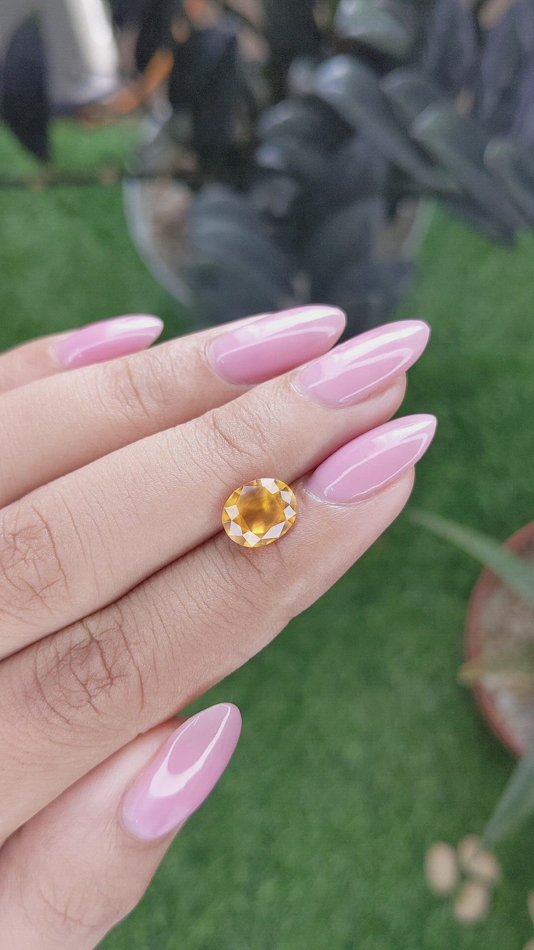 2.10 Ct. Yellowish Orange Spessartite Garnet from Tanzania Size Video