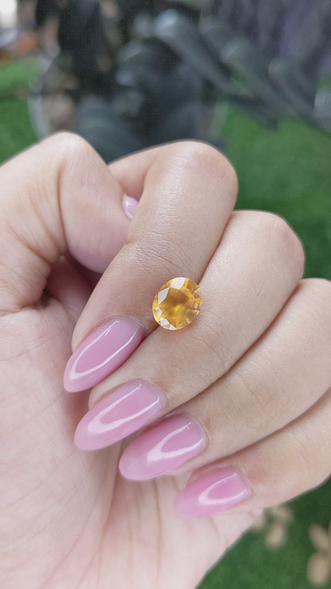 2.10 Ct. Yellowish Orange Spessartite Garnet from Tanzania Size Video