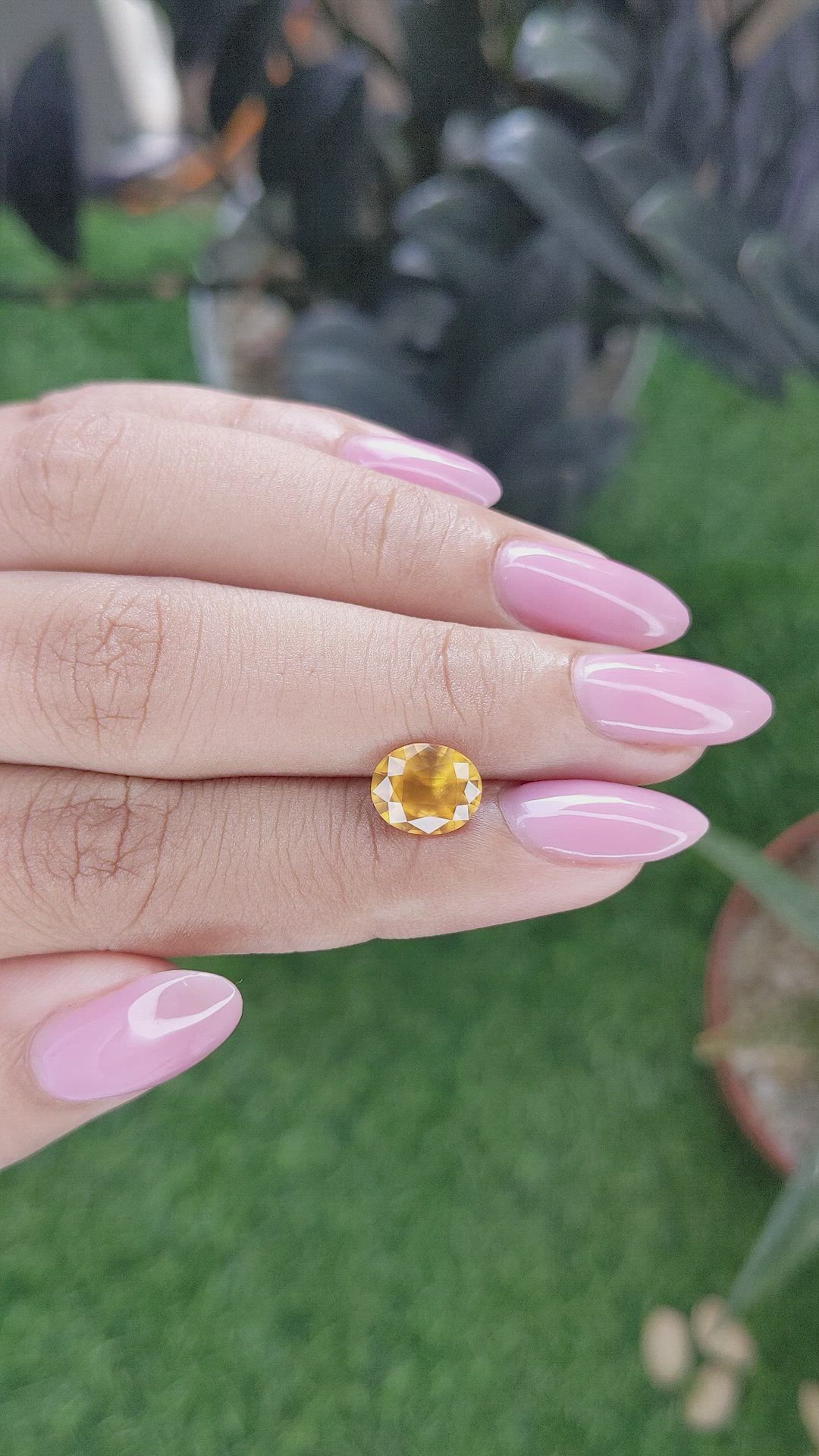 2.10 Ct. Yellowish Orange Spessartite Garnet from Tanzania Size Video