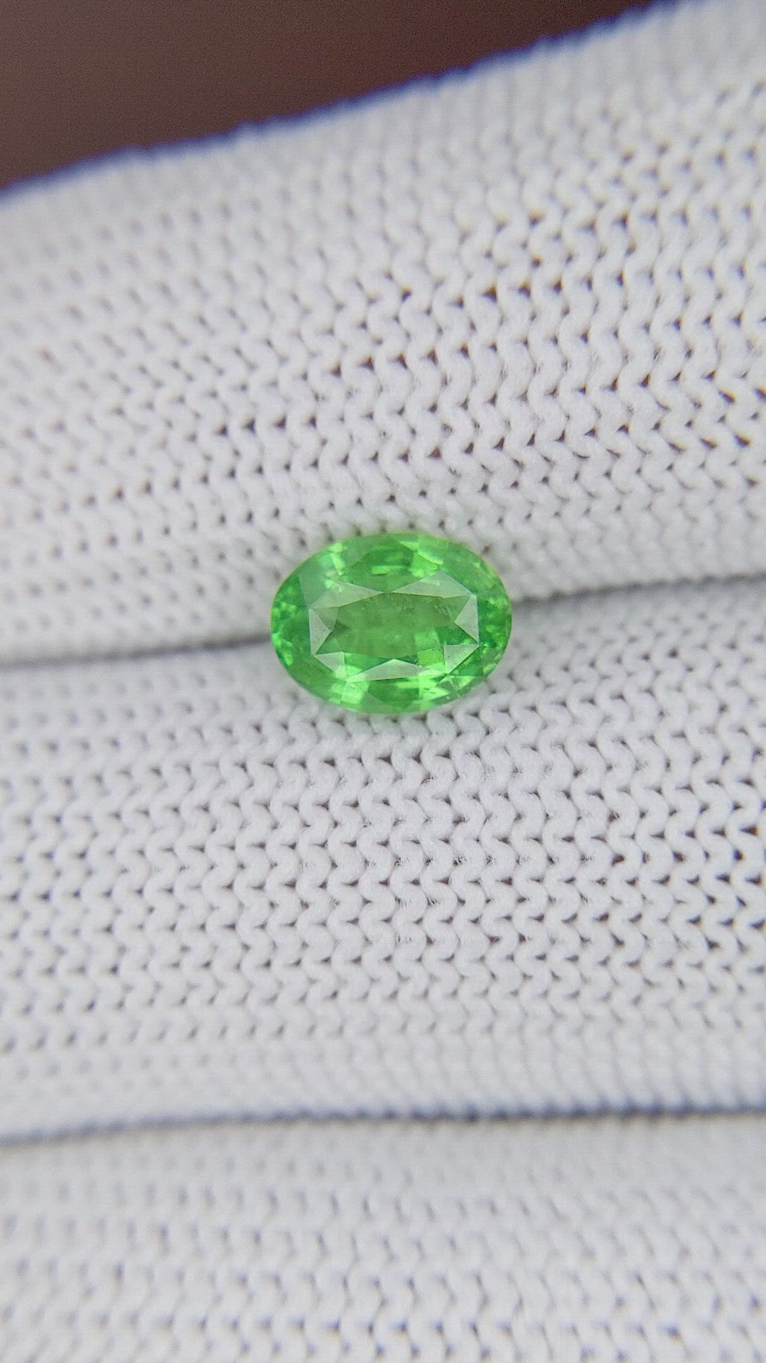 1.42 Ct. Tsavorite Garnet from Tanzania Size Video