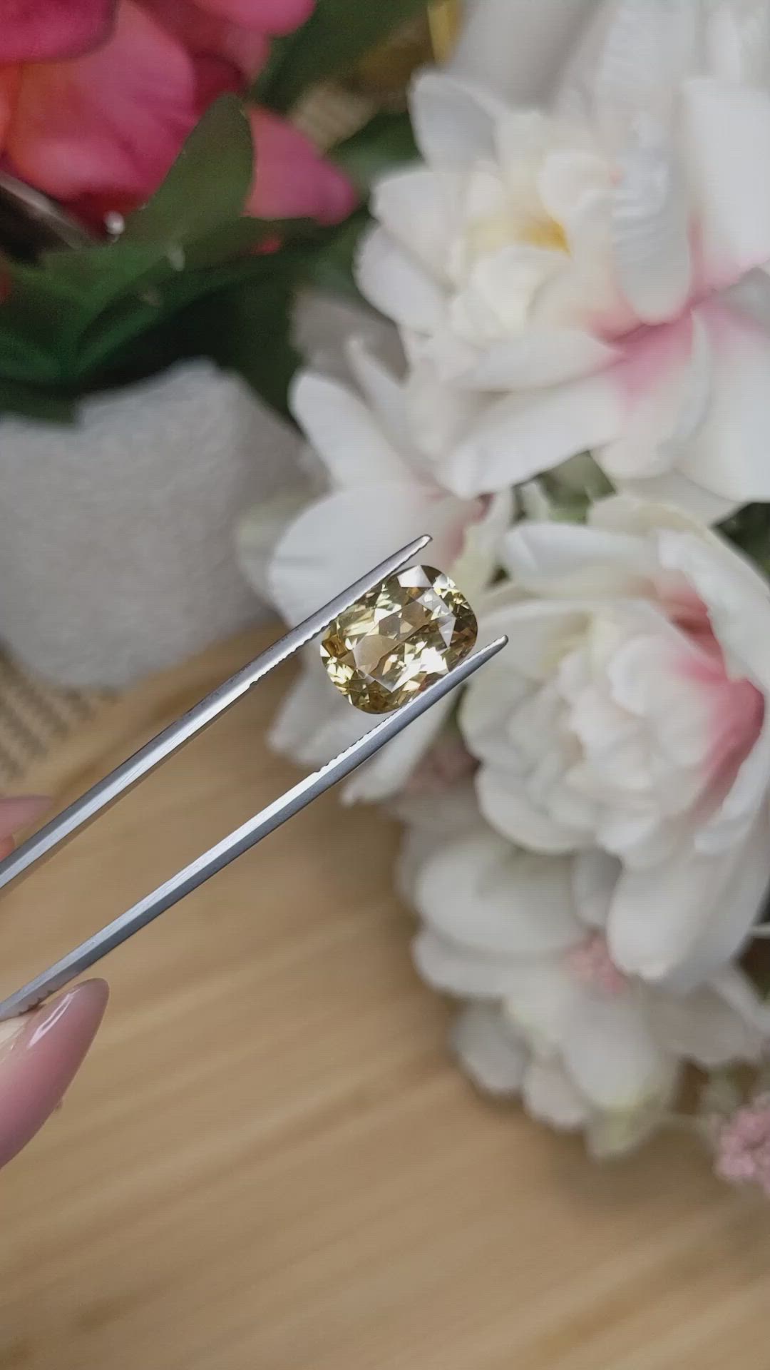 5.40 Ct. Golden Brown Sinhalite from Ceylon (Sri Lanka) Size Video