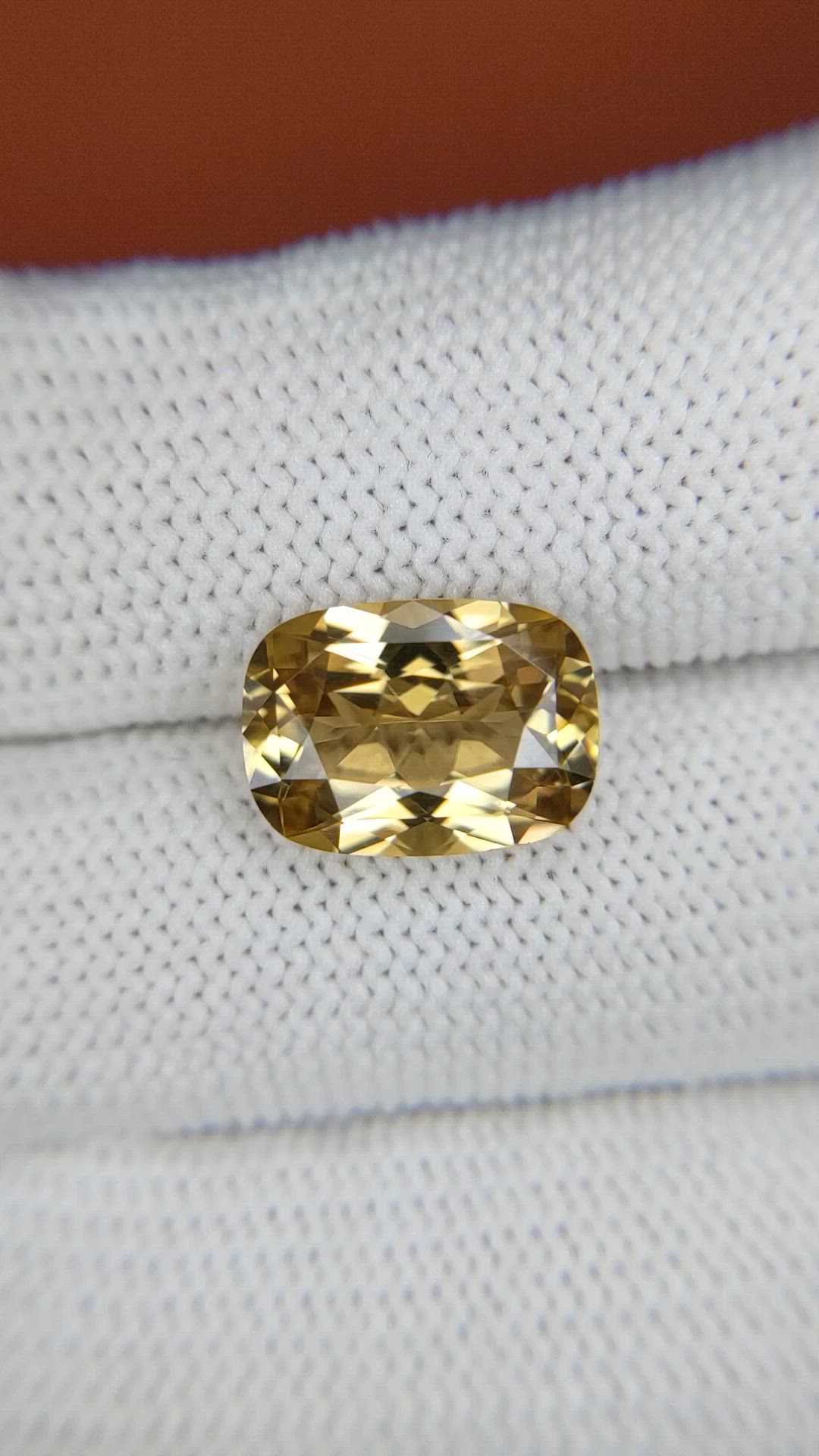 5.40 Ct. Golden Brown Sinhalite from Ceylon (Sri Lanka) Size Video